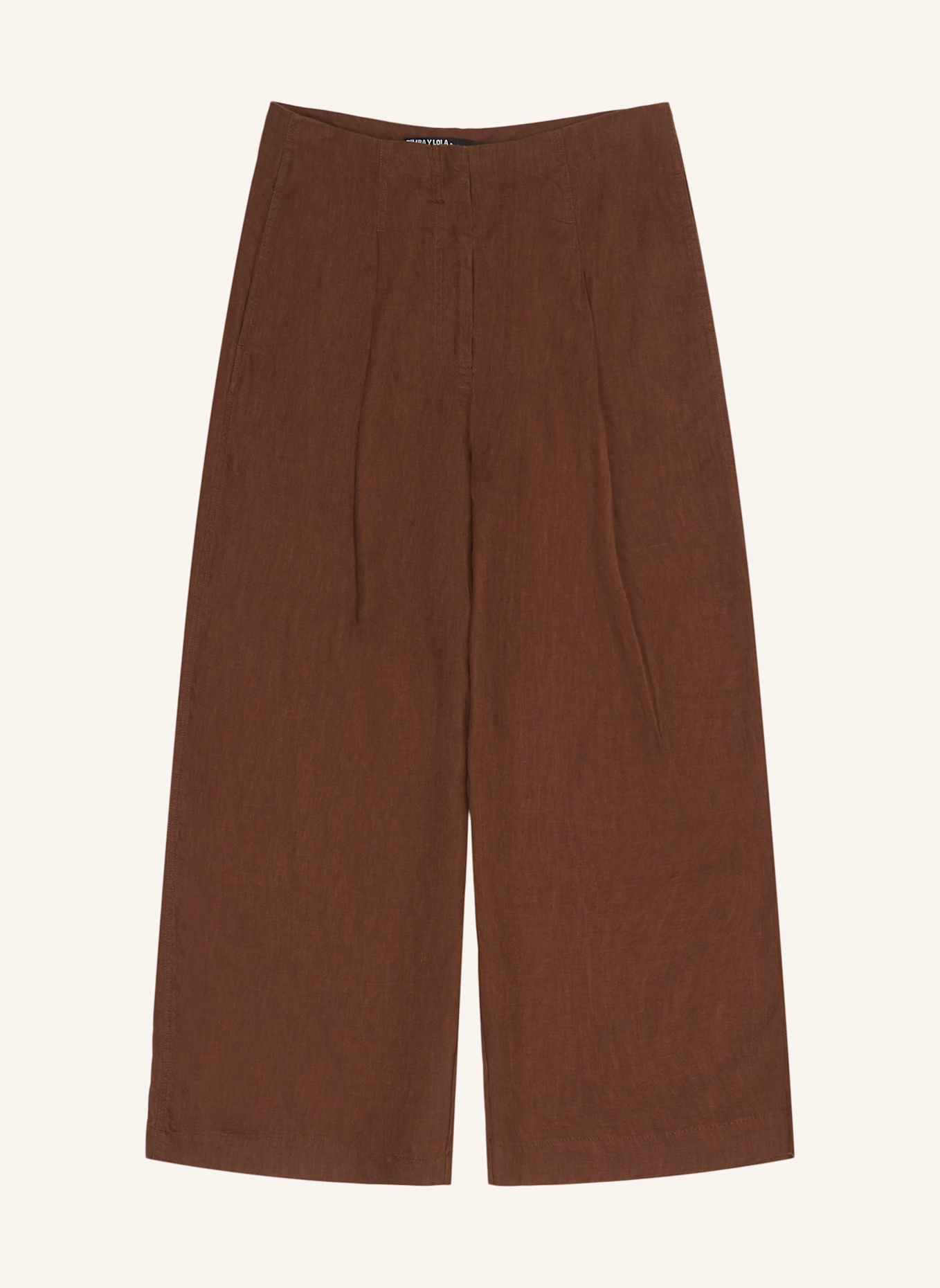 BIMBA Y LOLA Leinenhose: BRAUN