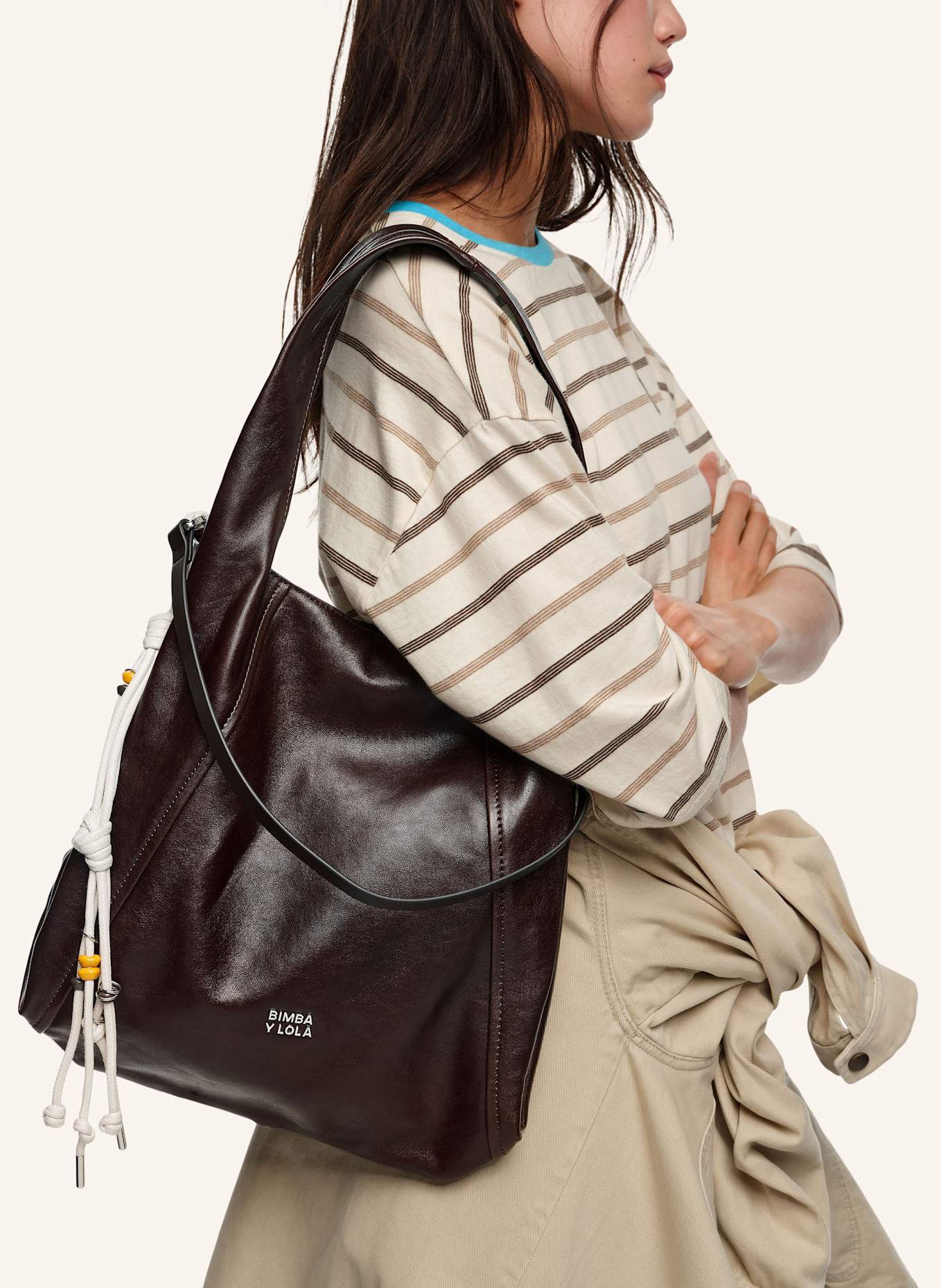 BIMBA Y LOLA Ledertasche: BRAUN