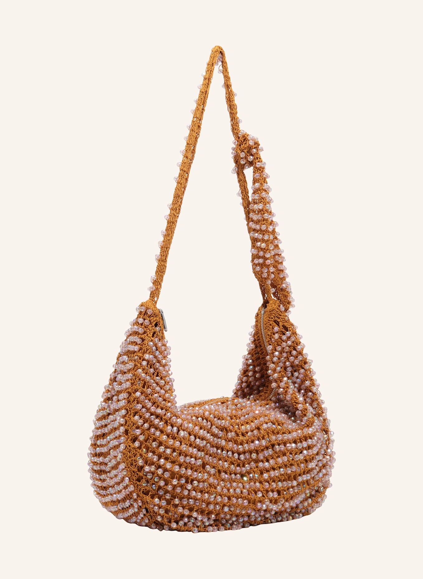 BIMBA Y LOLA Häkel-Schultertasche: ORANGE