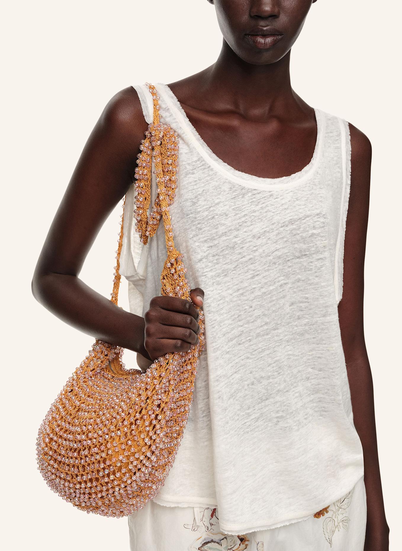 BIMBA Y LOLA Häkel-Schultertasche: ORANGE