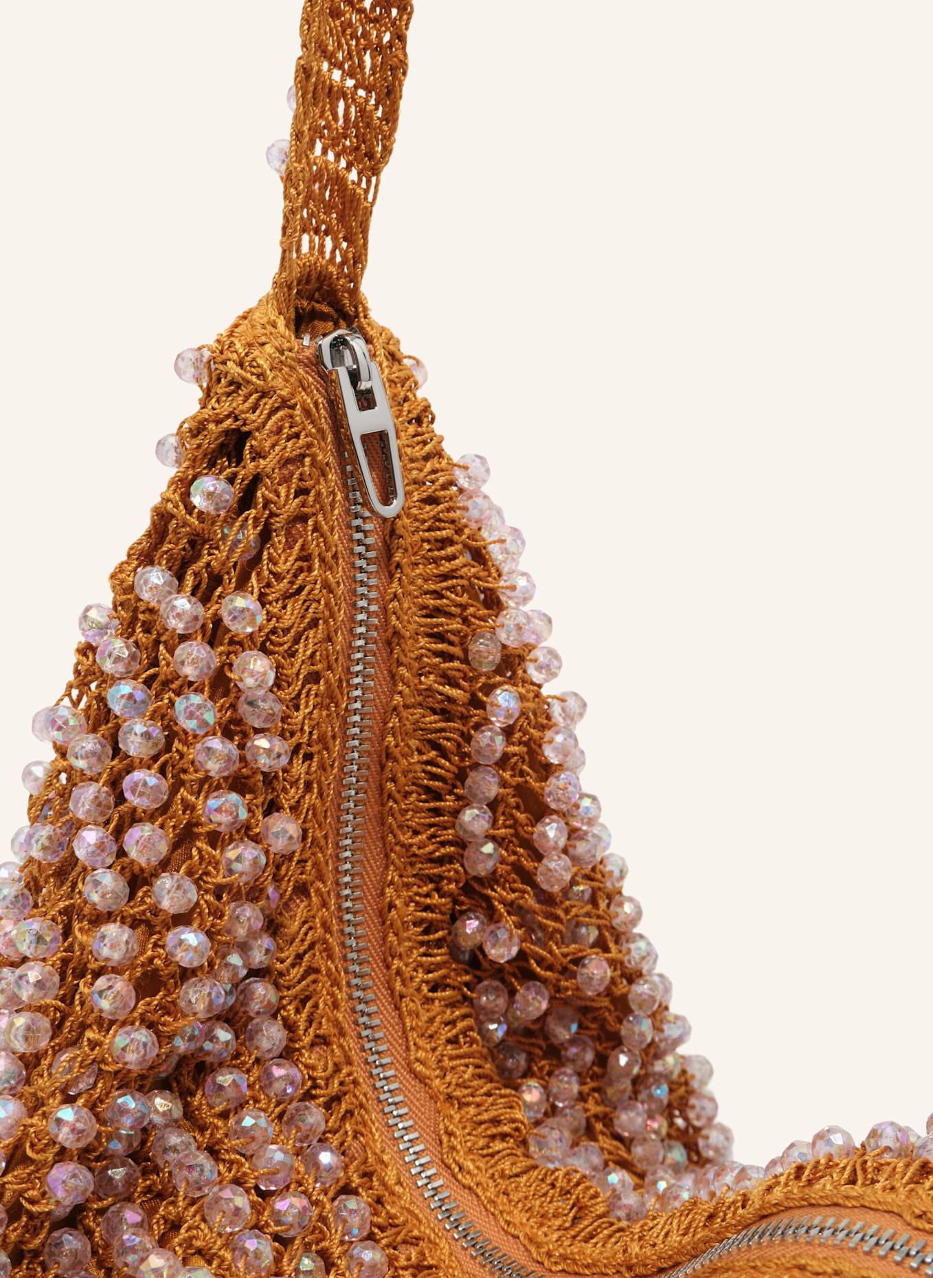 BIMBA Y LOLA Häkel-Schultertasche: ORANGE