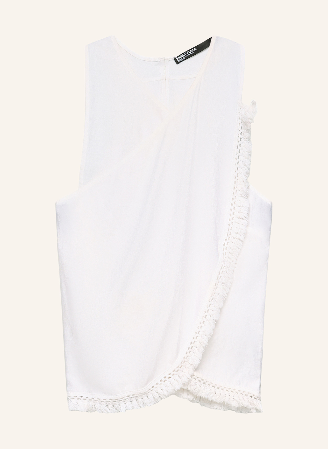 BIMBA Y LOLA Wickelbluse: WEISS