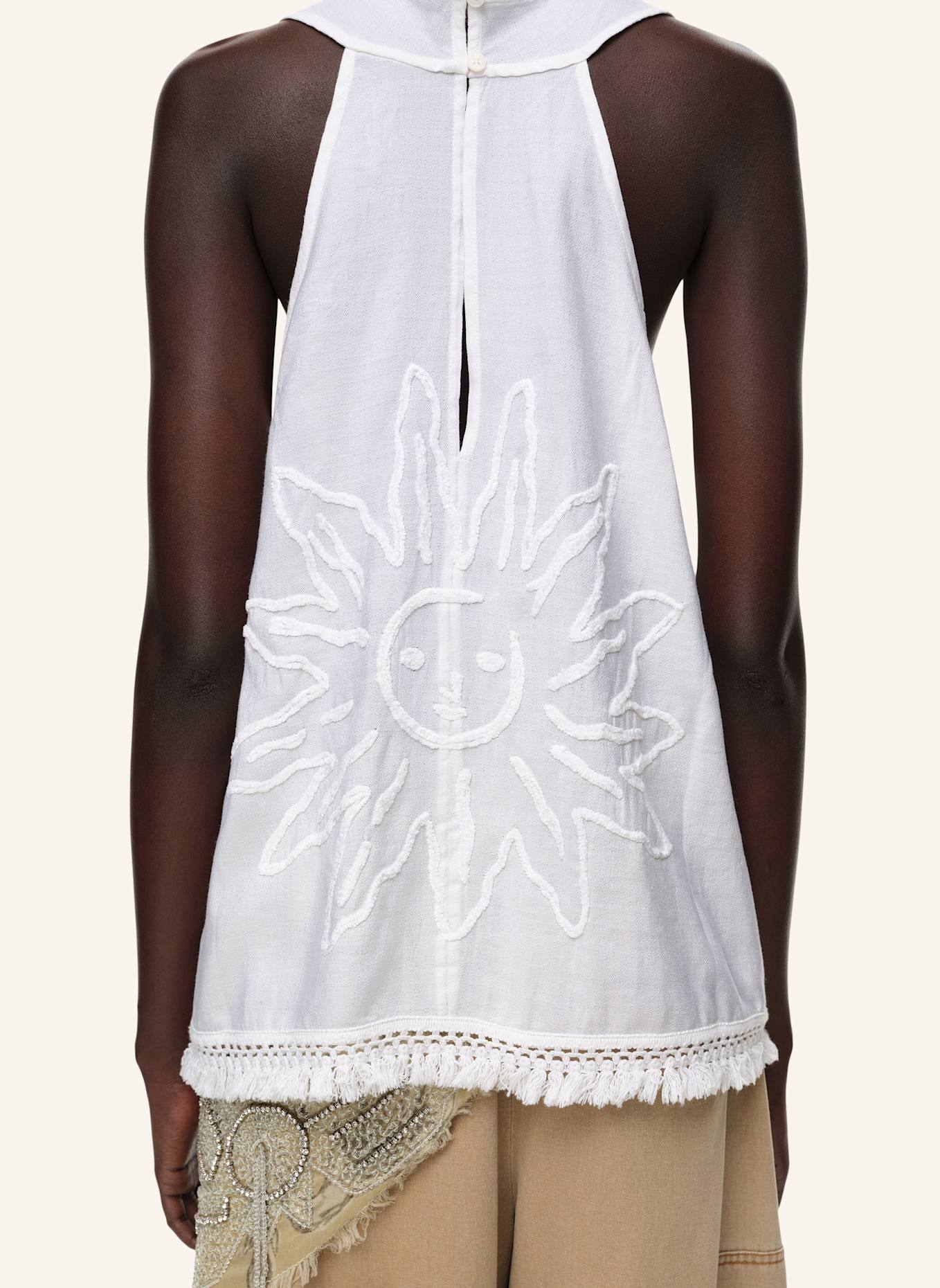 BIMBA Y LOLA Wickelbluse: WEISS
