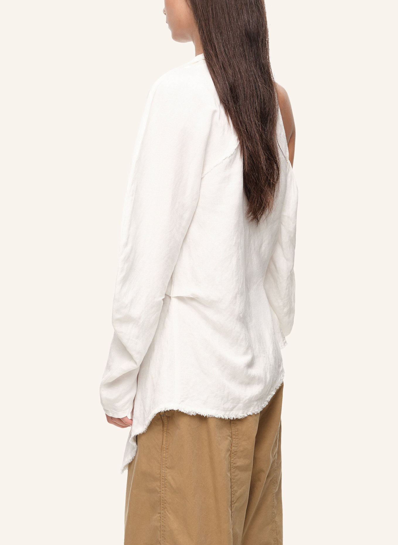 BIMBA Y LOLA Leinen-Top: WEISS