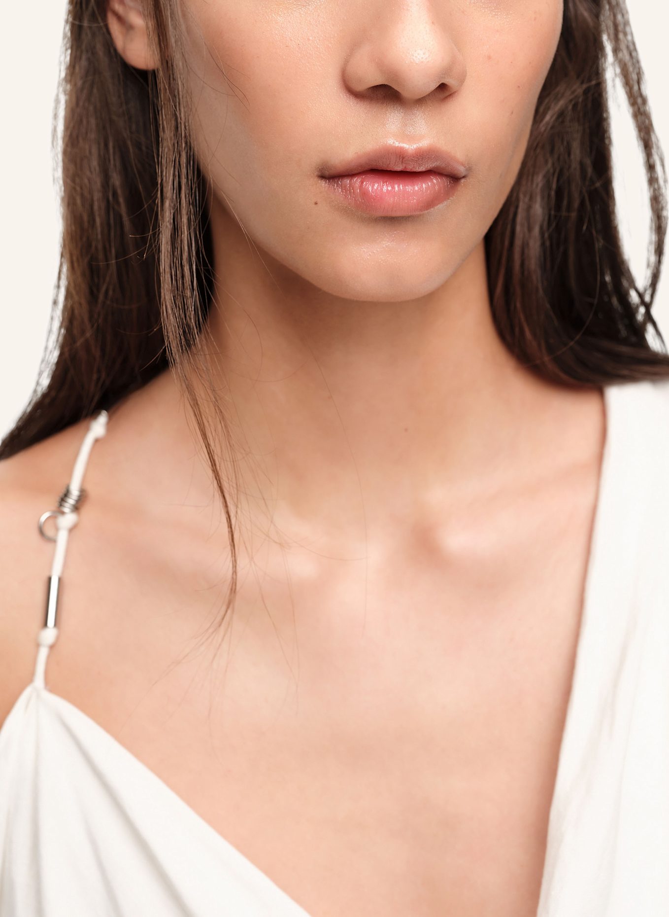 BIMBA Y LOLA Leinen-Top: WEISS