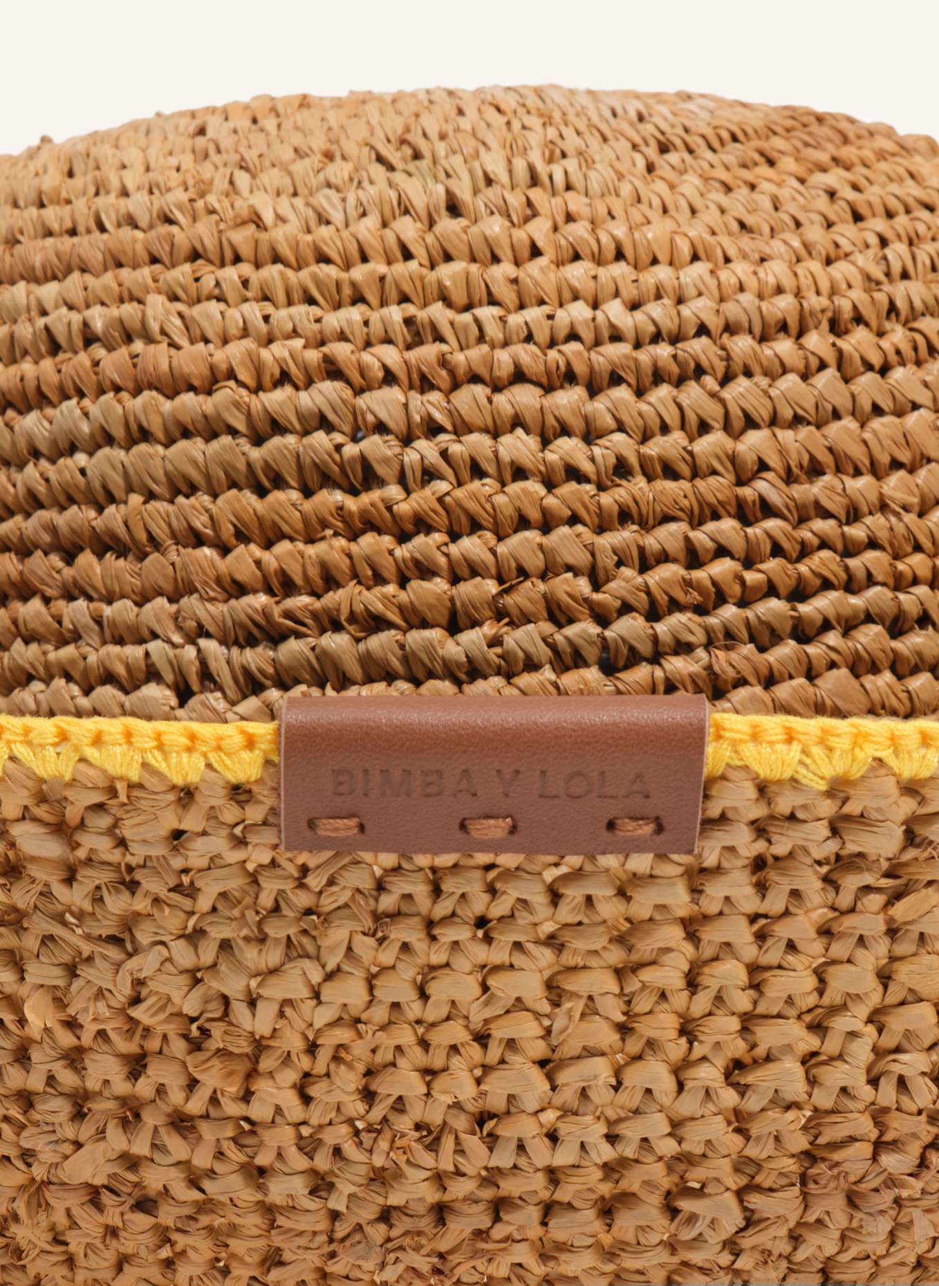 BIMBA Y LOLA Raffiahut: BRAUN