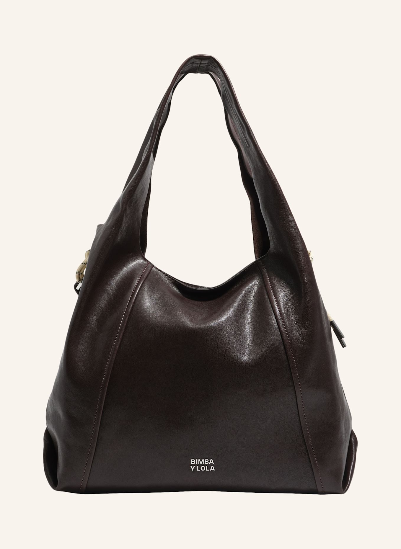 BIMBA Y LOLA Leder-Papiertasche: BRAUN