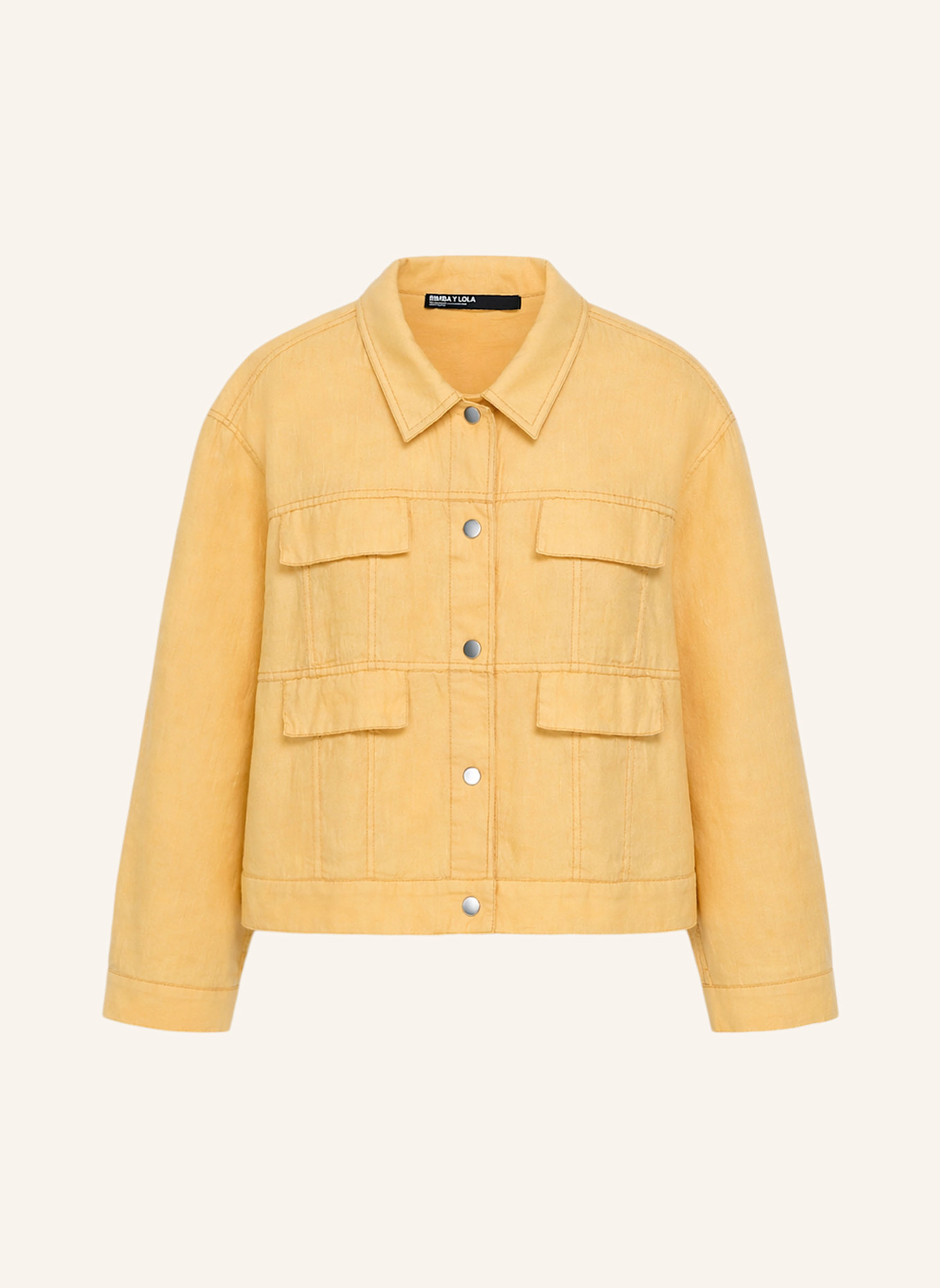 BIMBA Y LOLA Leinenjacke: GELB