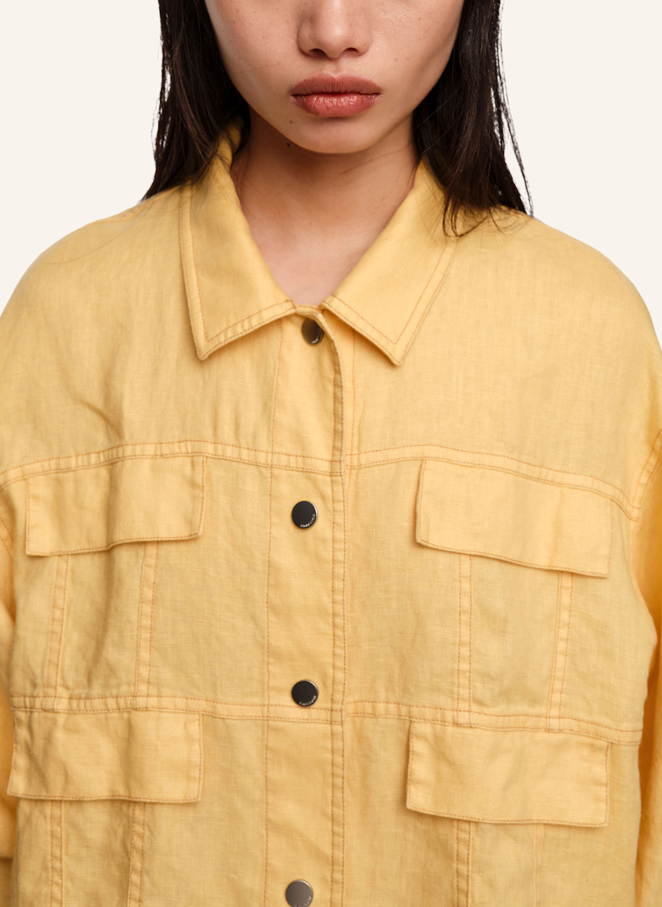 BIMBA Y LOLA Leinenjacke: GELB