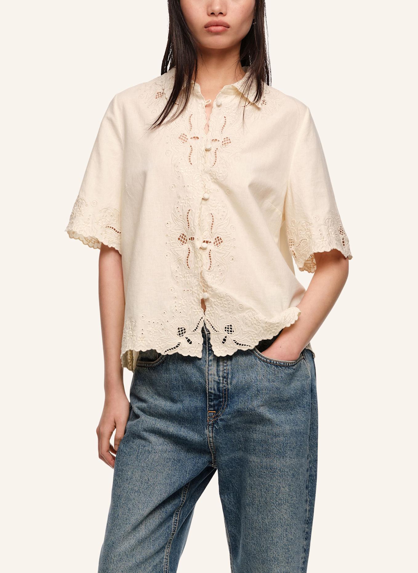 BIMBA Y LOLA Leinen-Baumwoll-Shirt: KHAKI