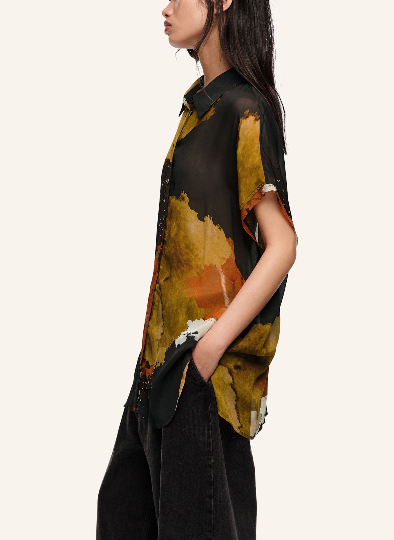 BIMBA Y LOLA Hemdbluse: SCHWARZ