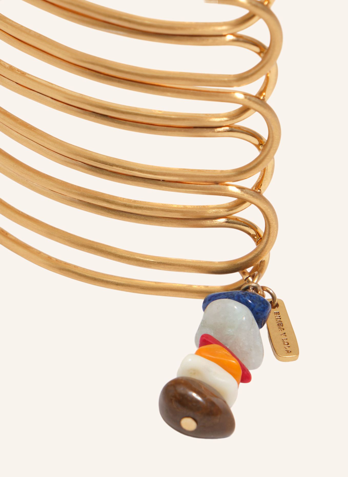 BIMBA Y LOLA Armreif Unterarm Bändern Antik-Optik: GOLD