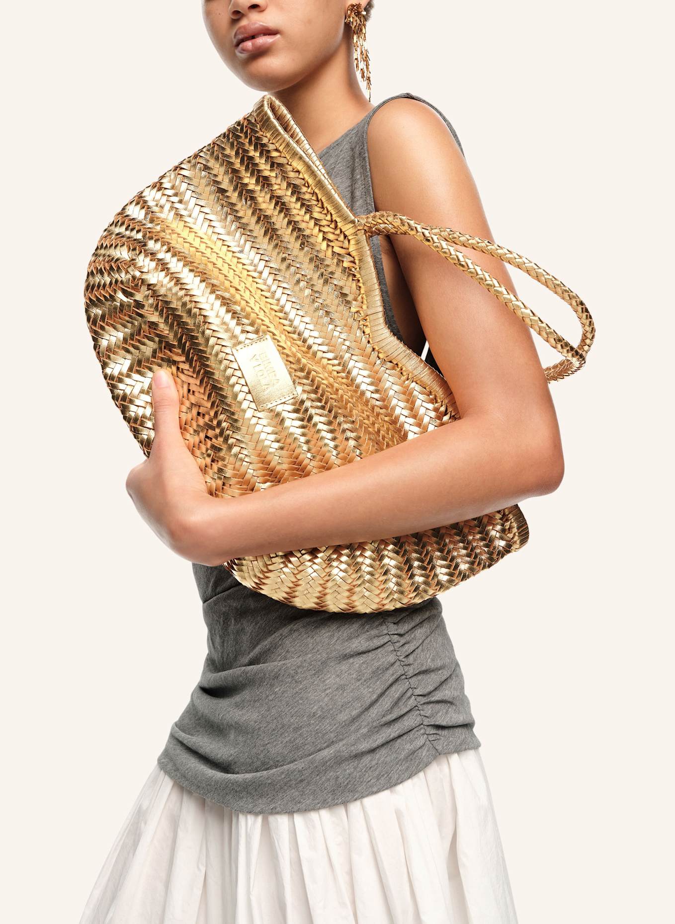 BIMBA Y LOLA Shopper: GOLD