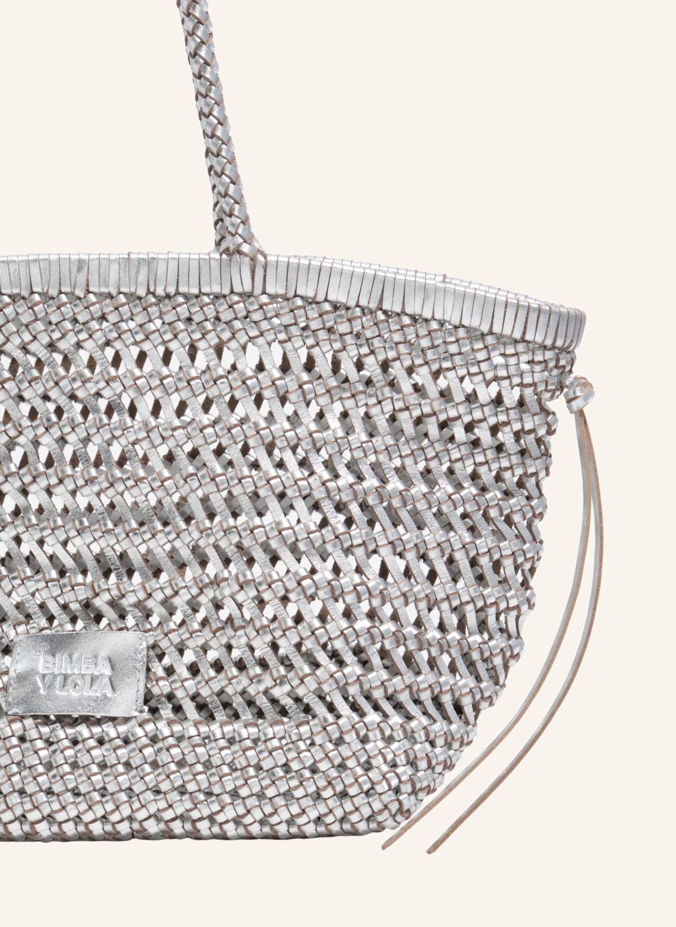 BIMBA Y LOLA Shopper: SILBER