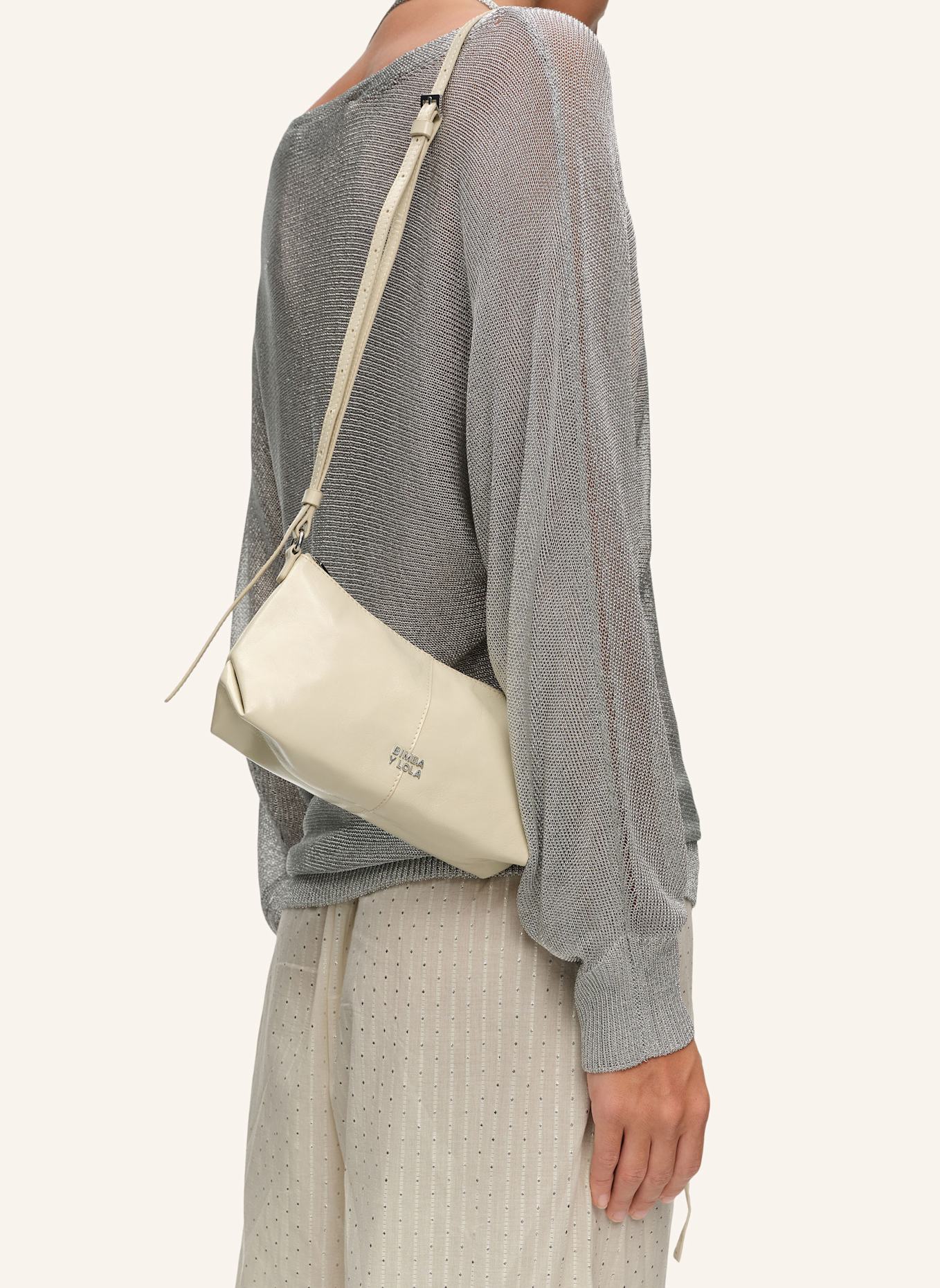 BIMBA Y LOLA Tasche Leder klein: WEISS