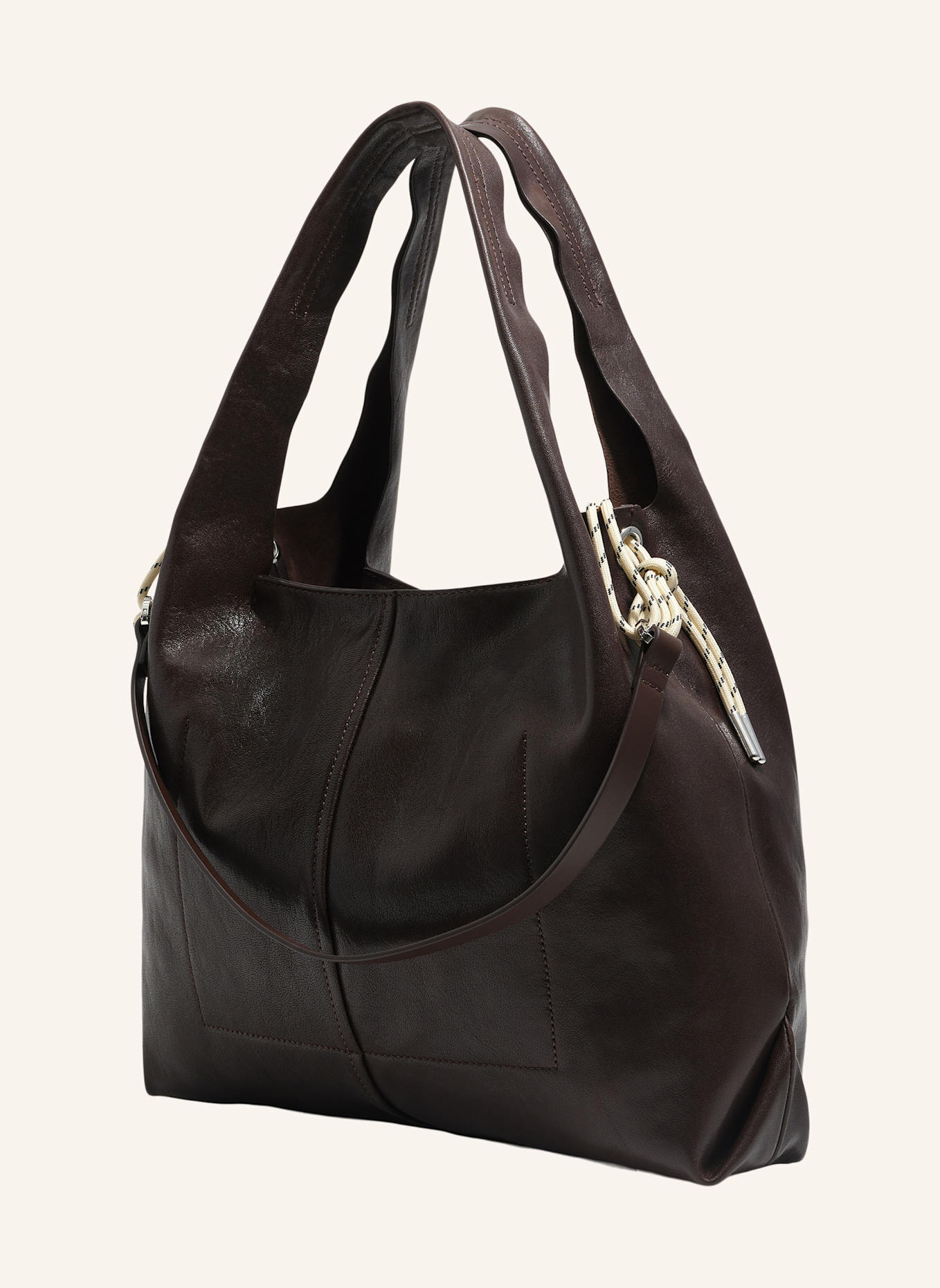 BIMBA Y LOLA Leder-Papiertasche: BRAUN