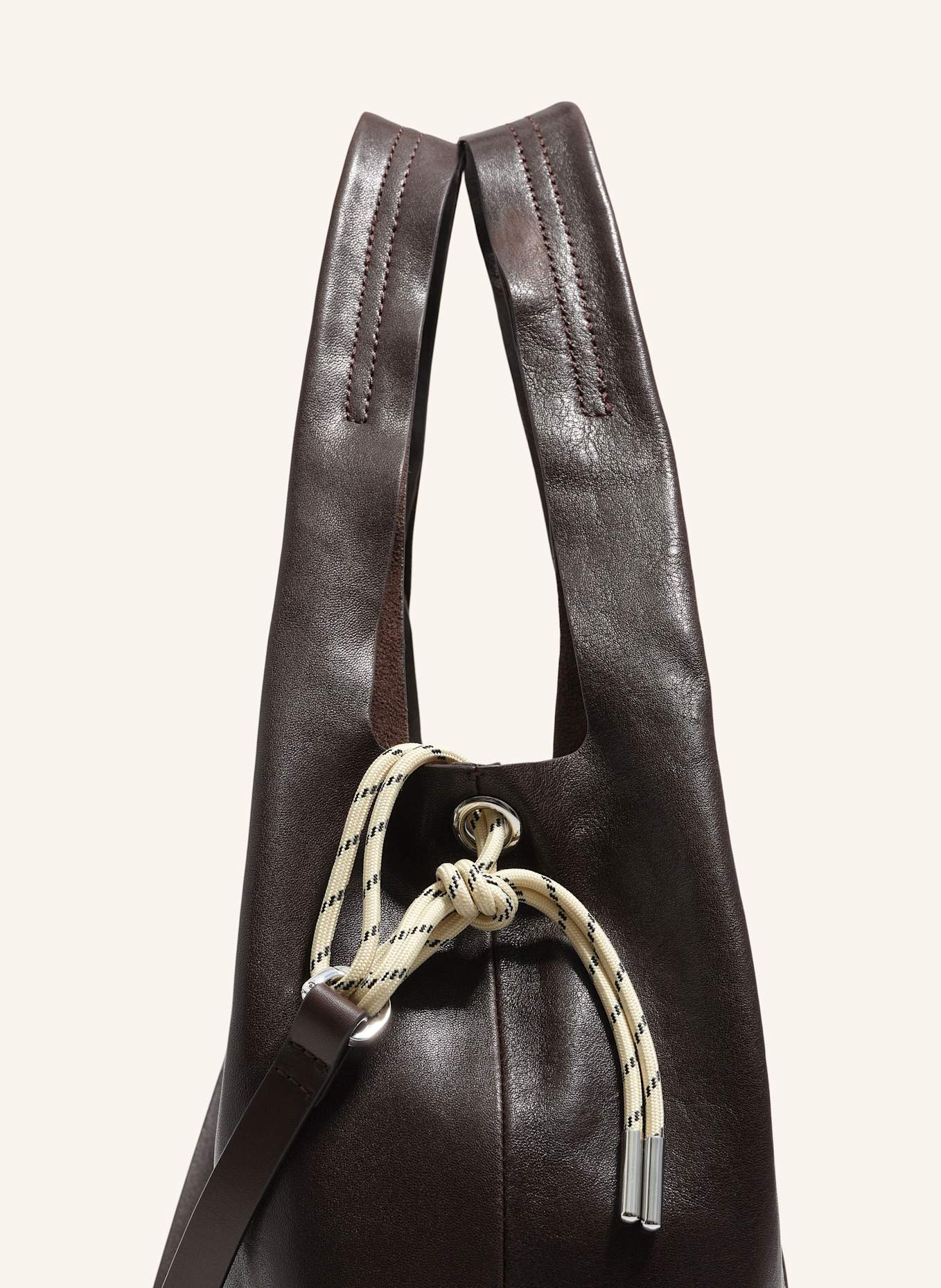BIMBA Y LOLA Leder-Papiertasche: BRAUN