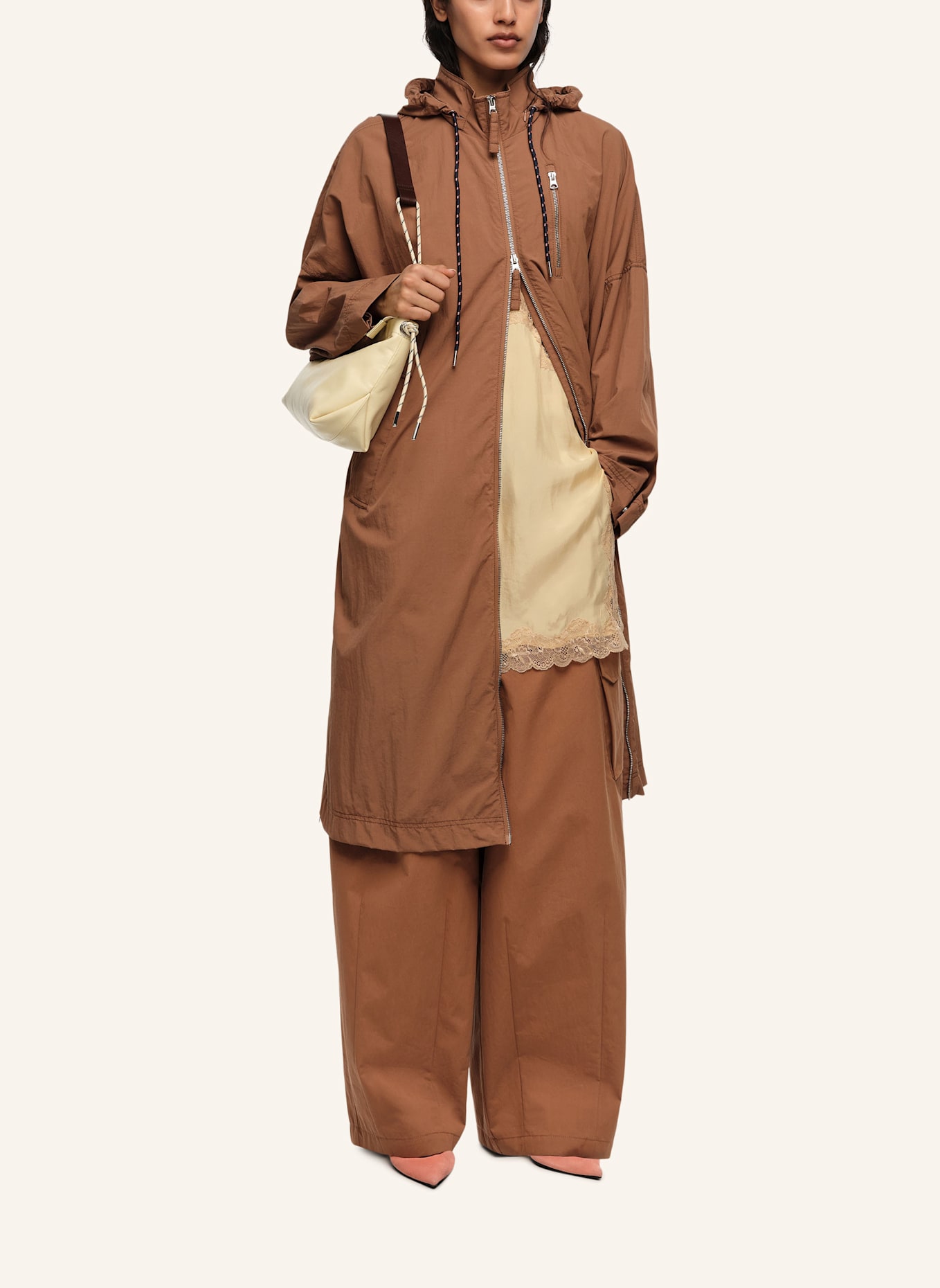 BIMBA Y LOLA Trenchcoat: BRAUN