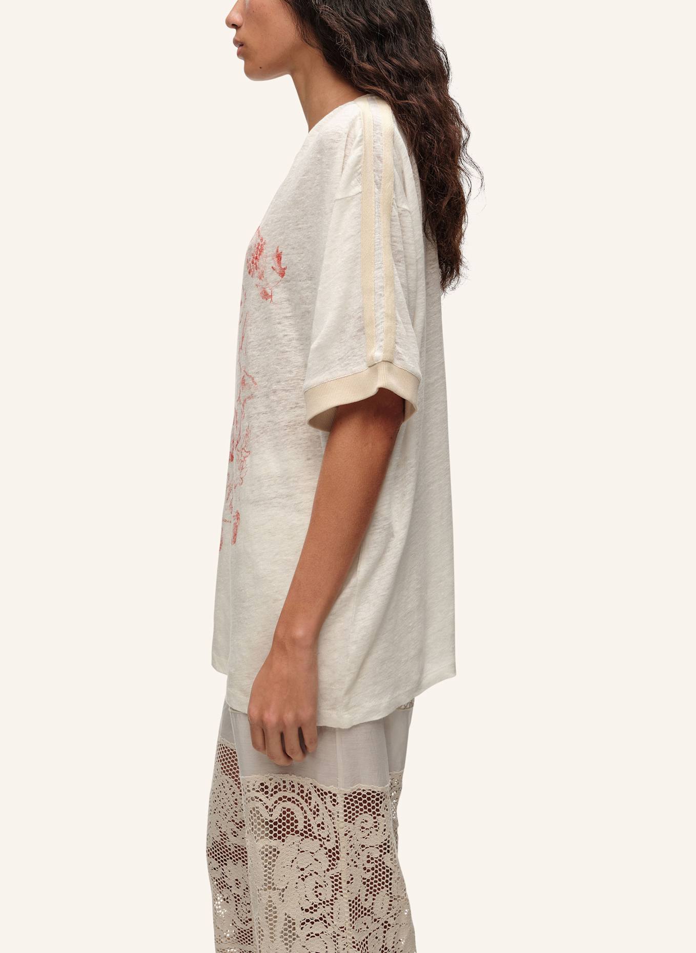 BIMBA Y LOLA Leinen-T-Shirt: WEISS