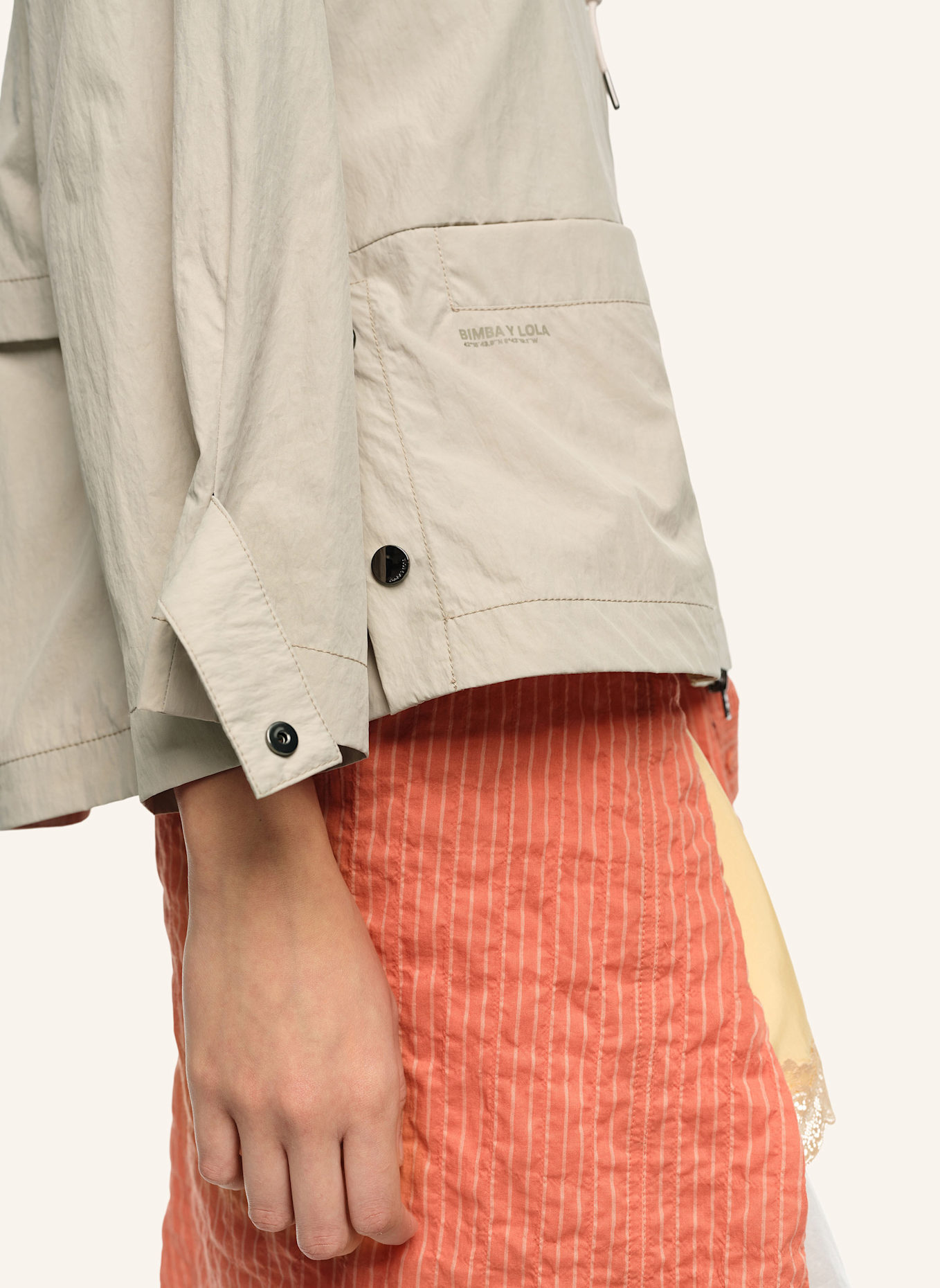 BIMBA Y LOLA Trenchcoat: GRAU