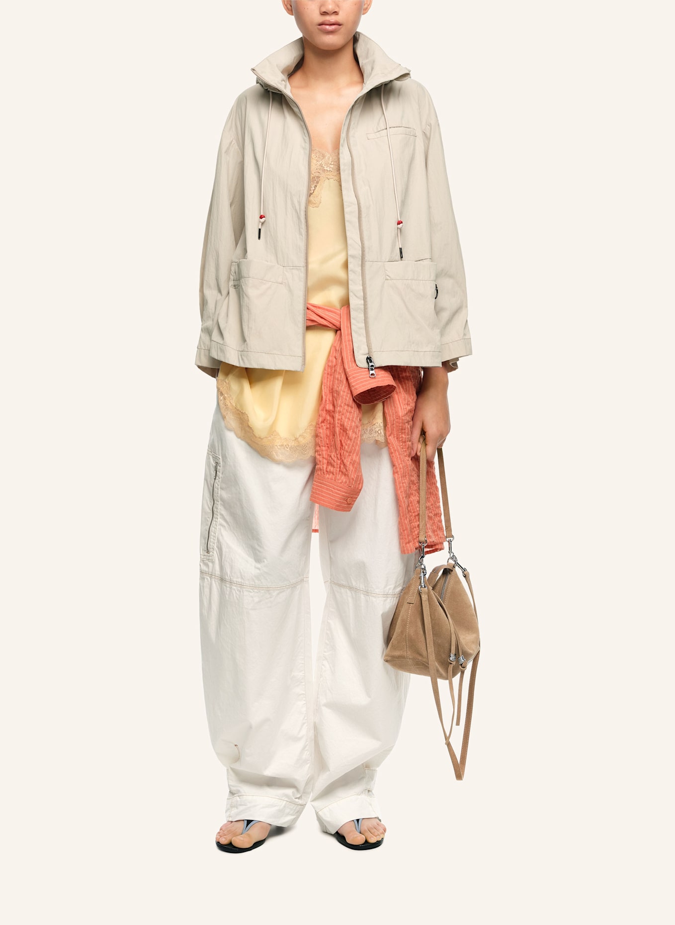 BIMBA Y LOLA Trenchcoat: GRAU