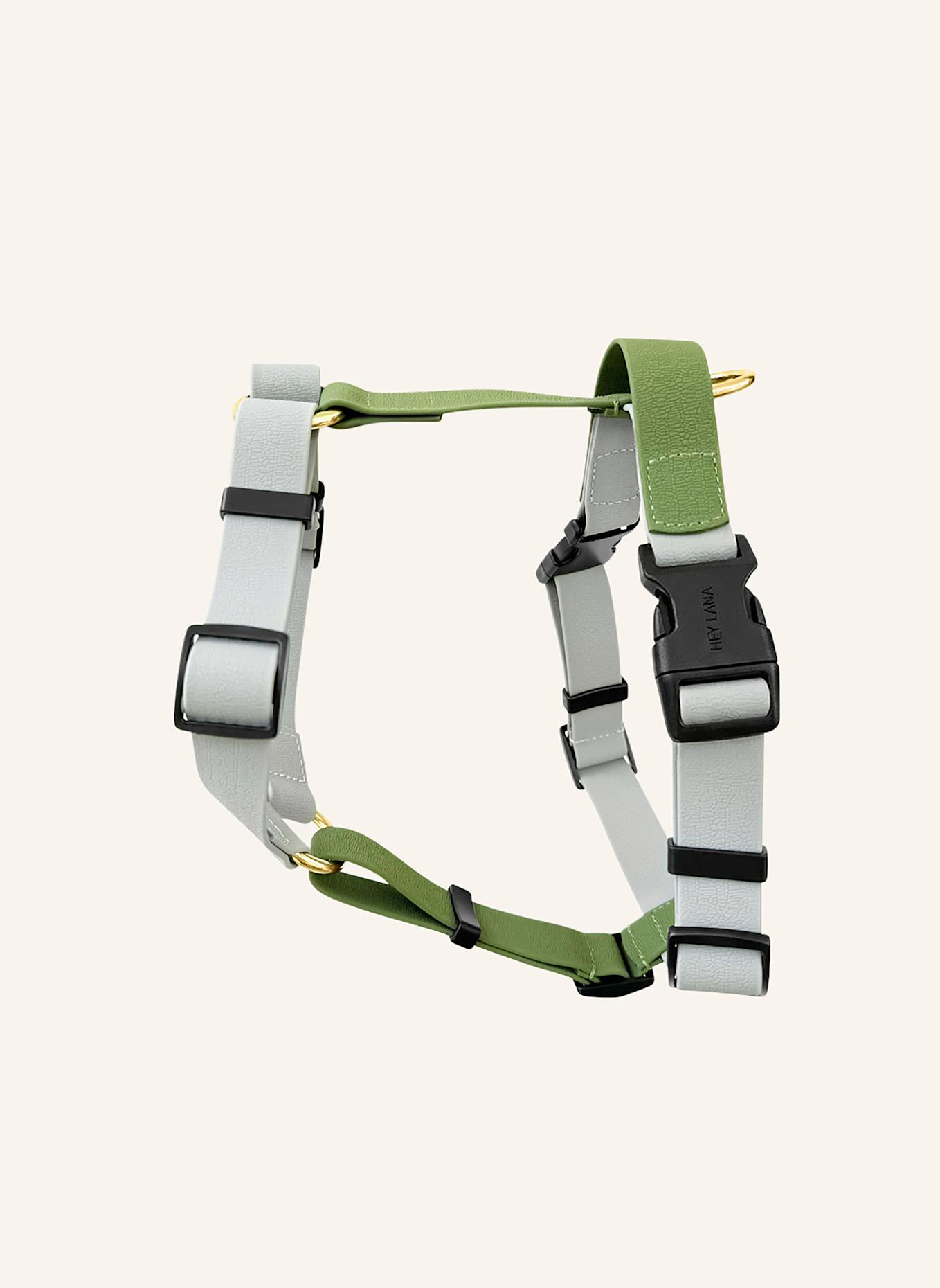 HEY LANA Hundegeschirr OUTDOOR FLEX: GRAU/ GRÜN