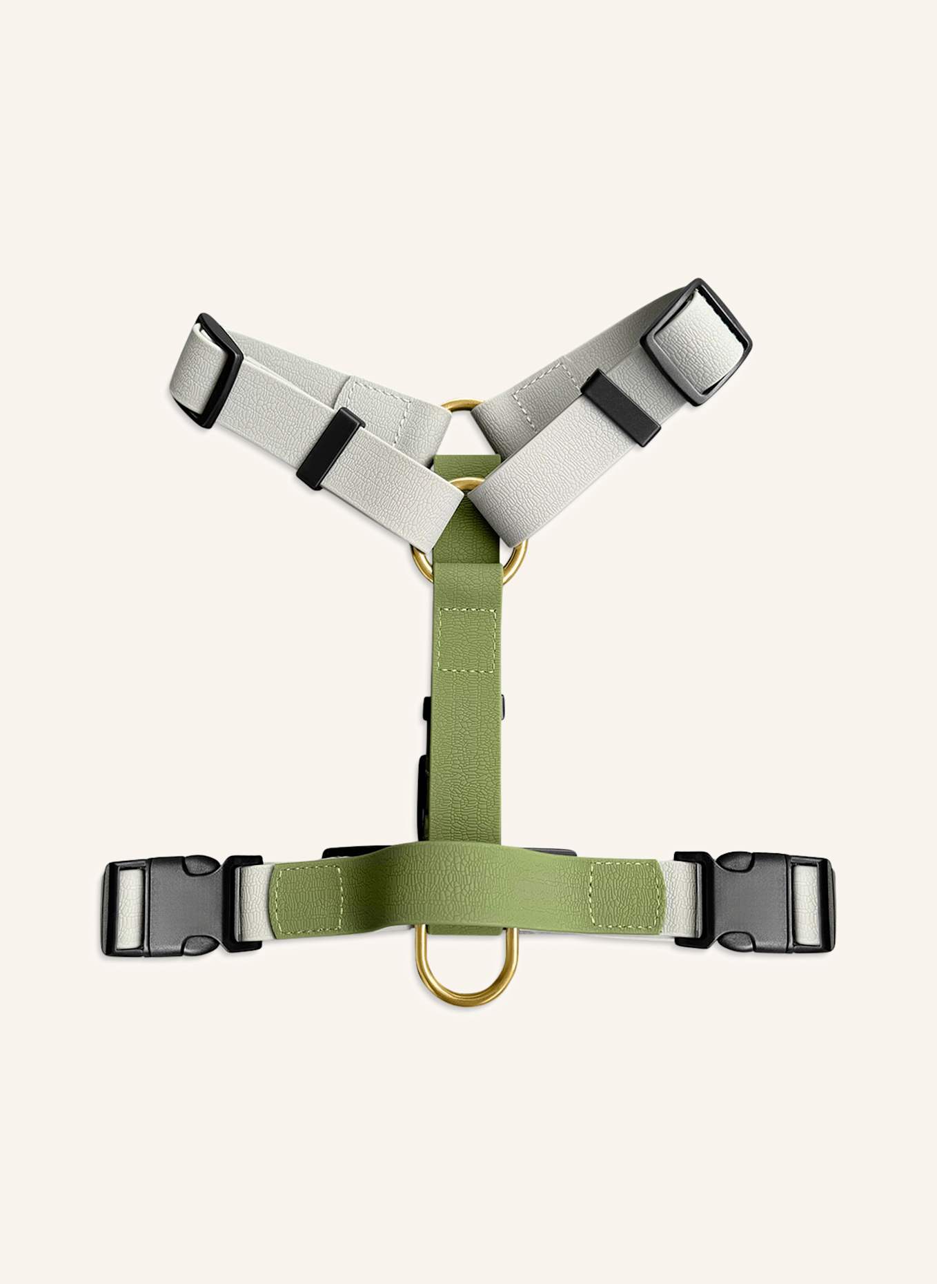 HEY LANA Hundegeschirr OUTDOOR FLEX: GRAU/ GRÜN