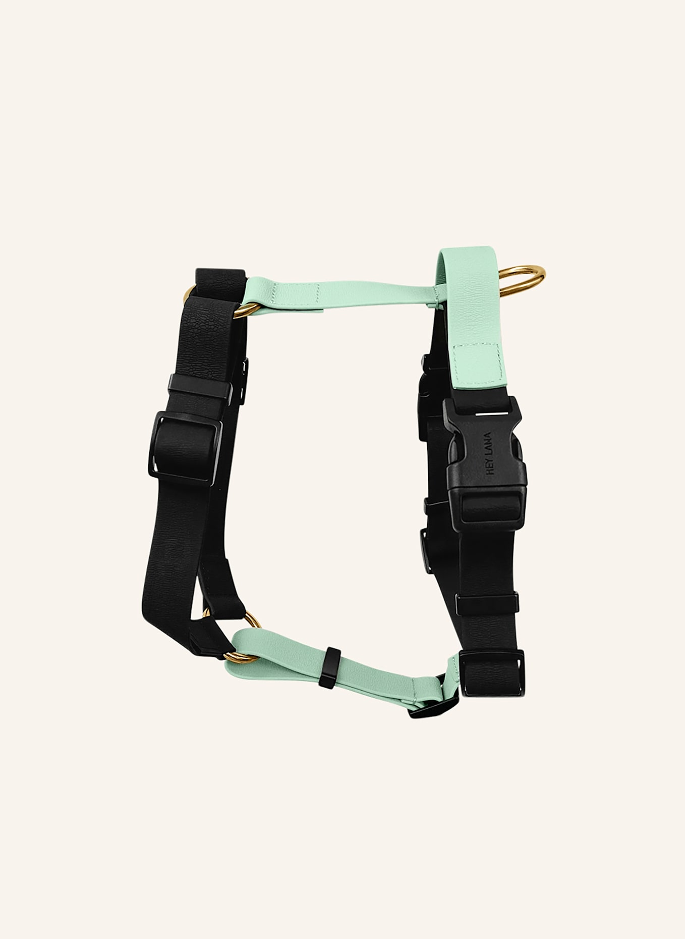 HEY LANA Hundegeschirr OUTDOOR FLEX: SCHWARZ/ MINT