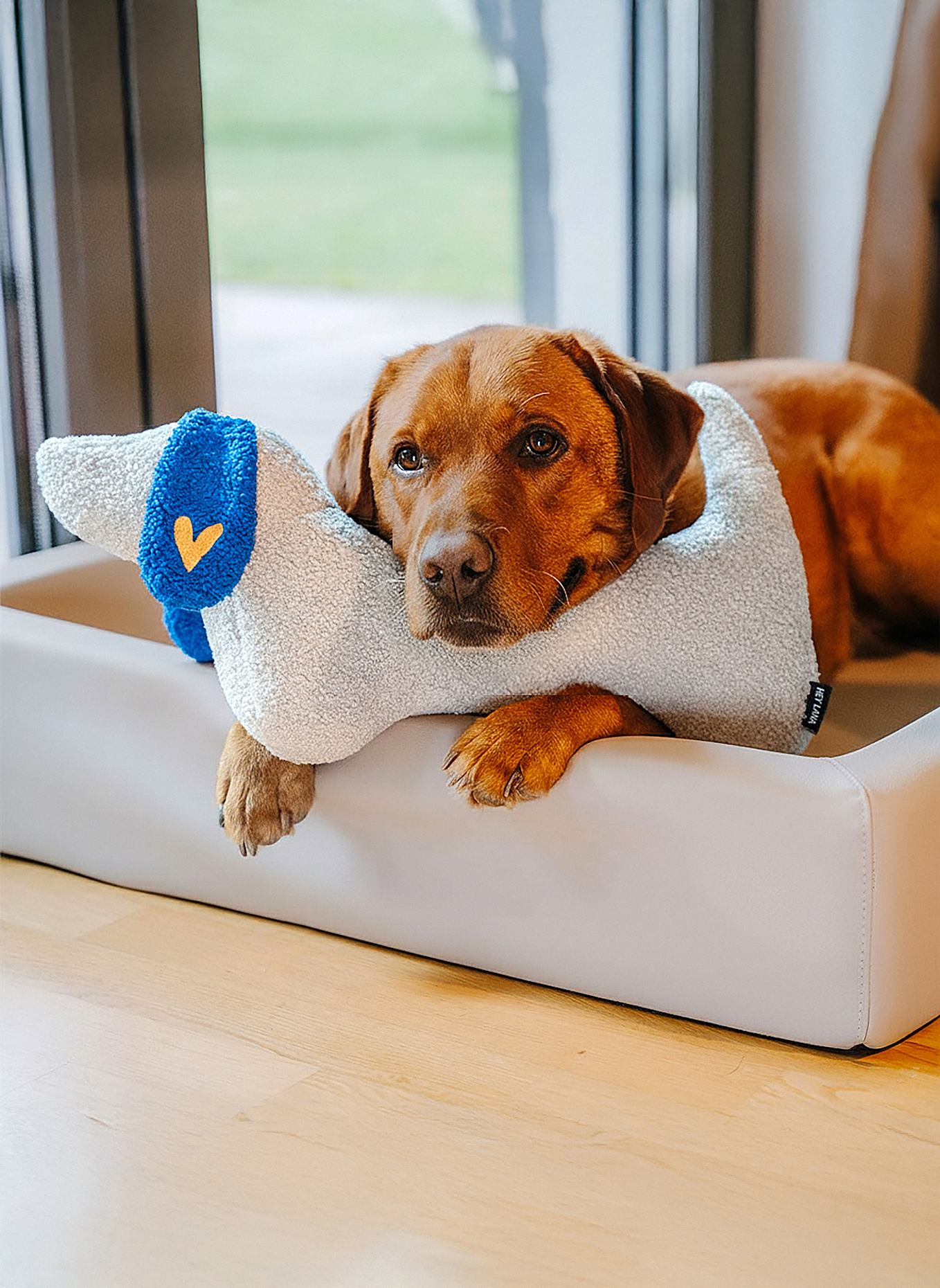 HEY LANA Hundekissen THE SNUGGLE PUP: BLAU/ GELB