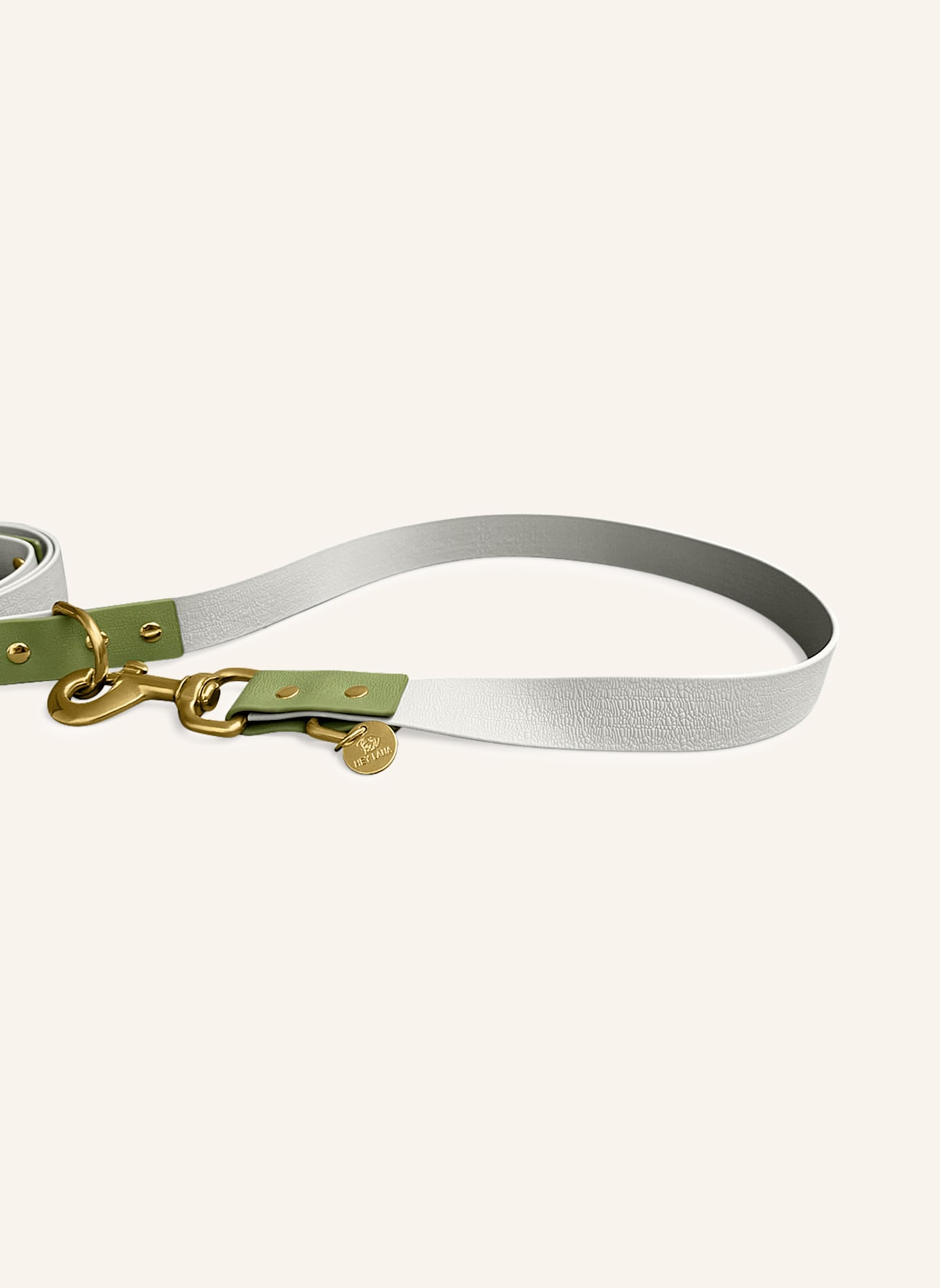 HEY LANA Hundeleine OUTDOOR FLEX: GRAU/ GRÜN