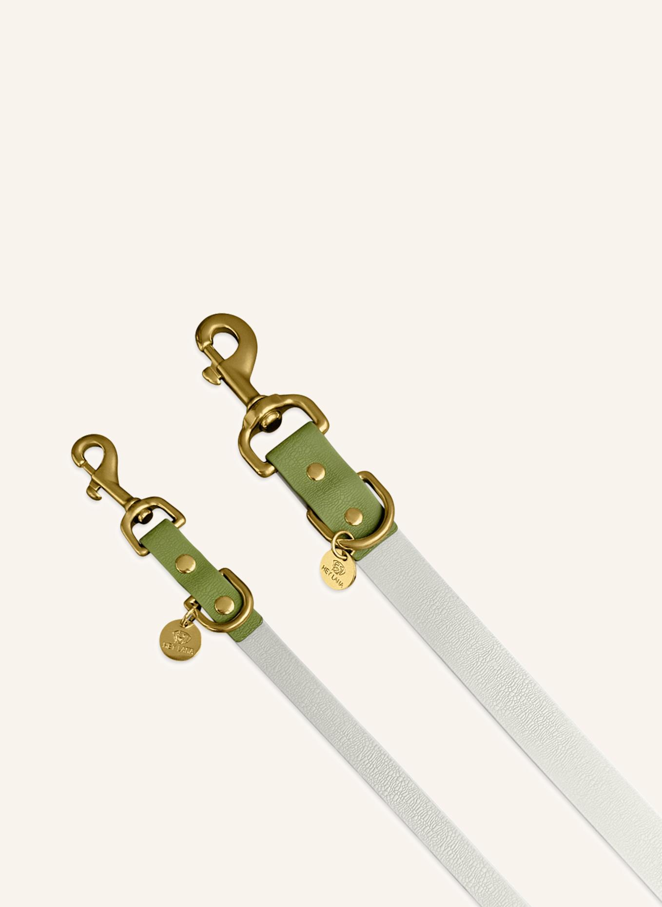 HEY LANA Hundeleine OUTDOOR FLEX: GRAU/ GRÜN