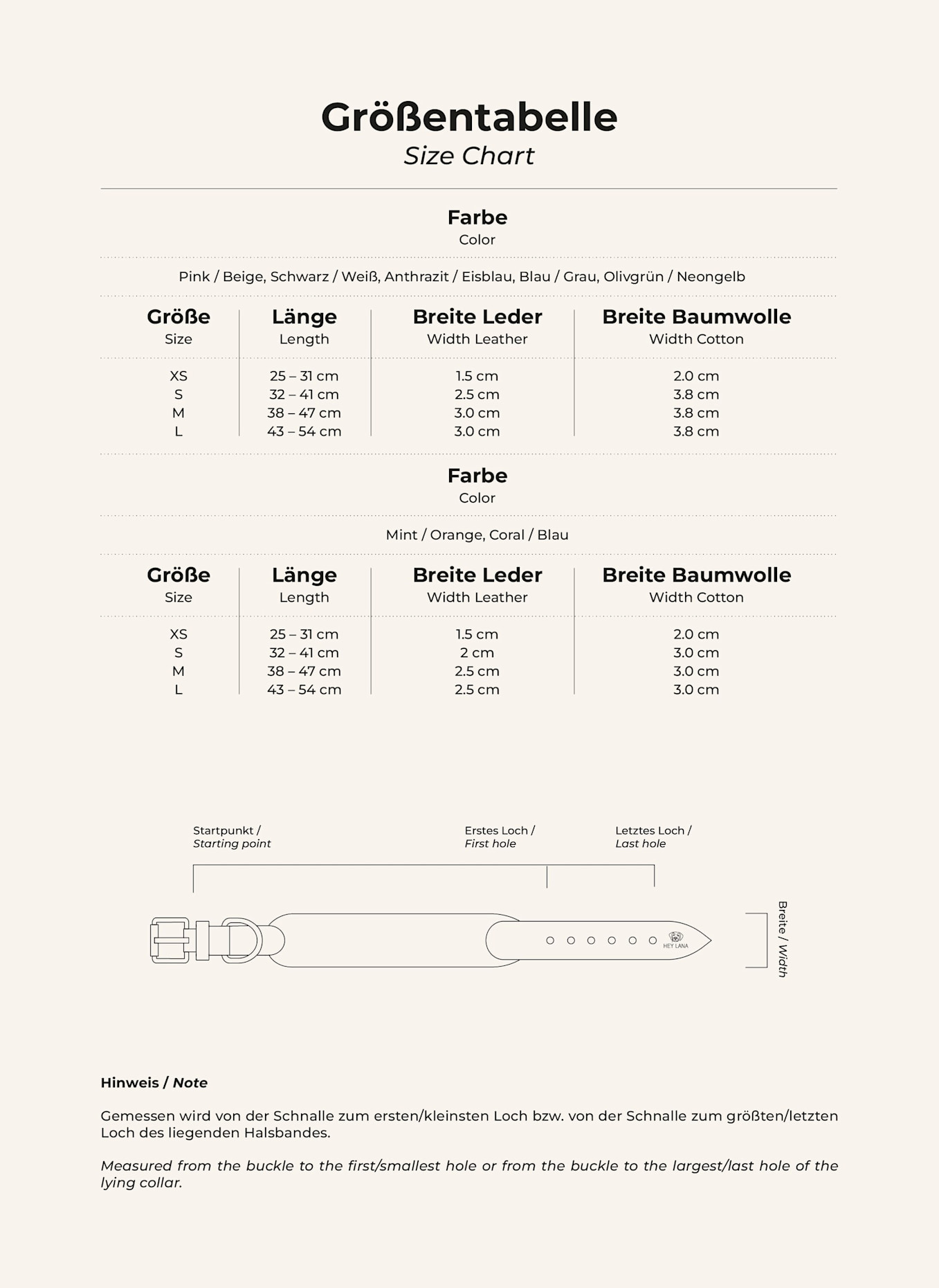 HEY LANA Hundehalsband TRÈS CHIC: SCHWARZ/ WEISS