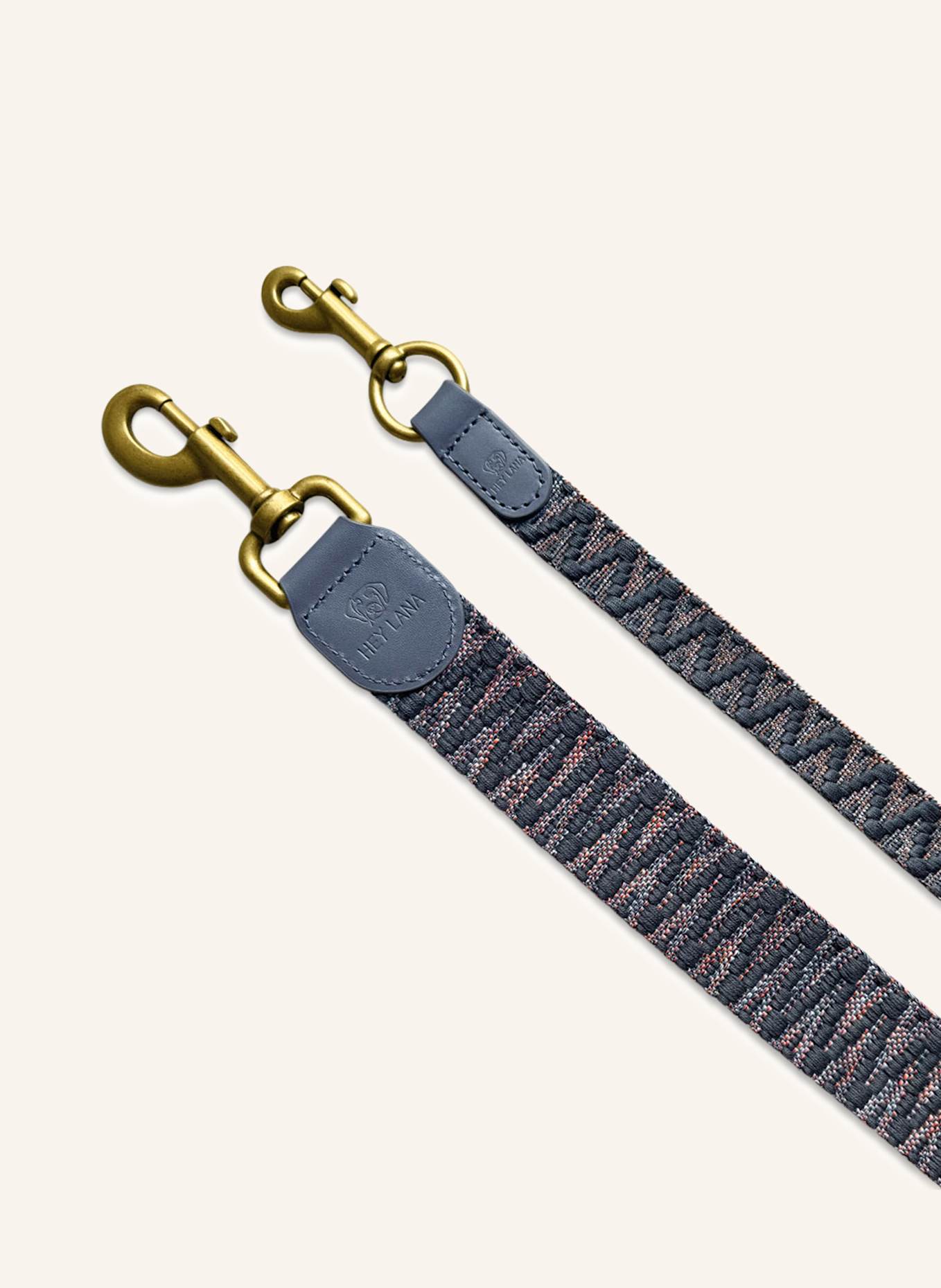 HEY LANA Hundeleine TRÈS CHIC: BLAU/ GRAU