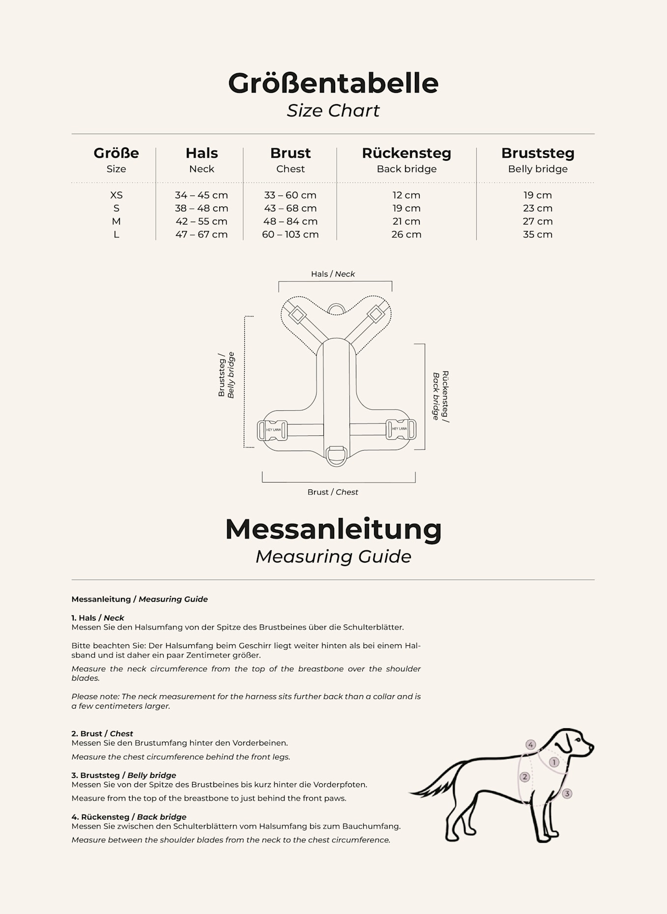 HEY LANA Hundegeschirr TRÈS CHIC: MINT/ ORANGE