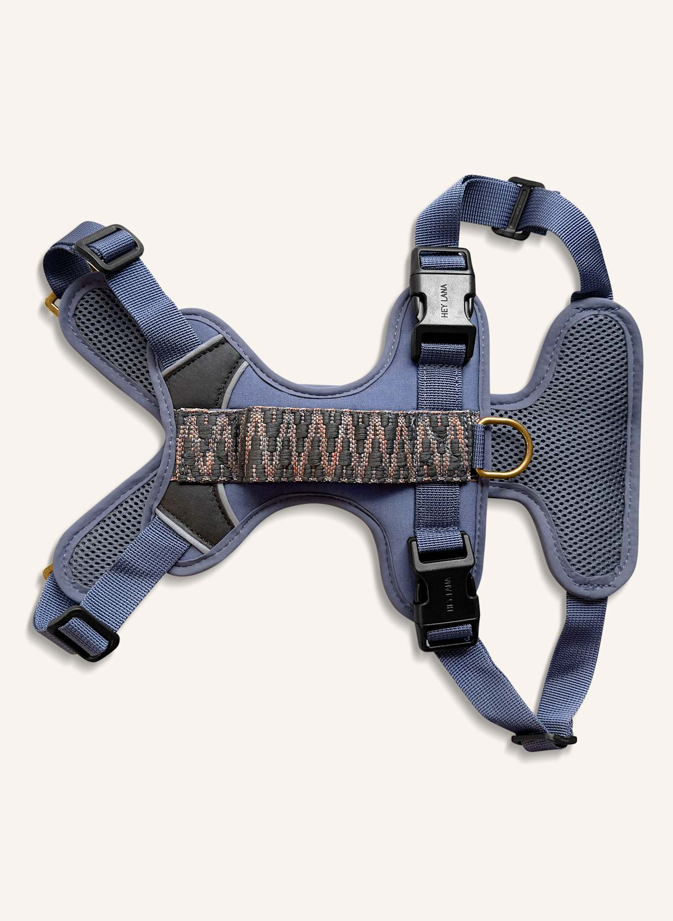 HEY LANA Hundegeschirr TRÈS CHIC: BLAU/ GRAU