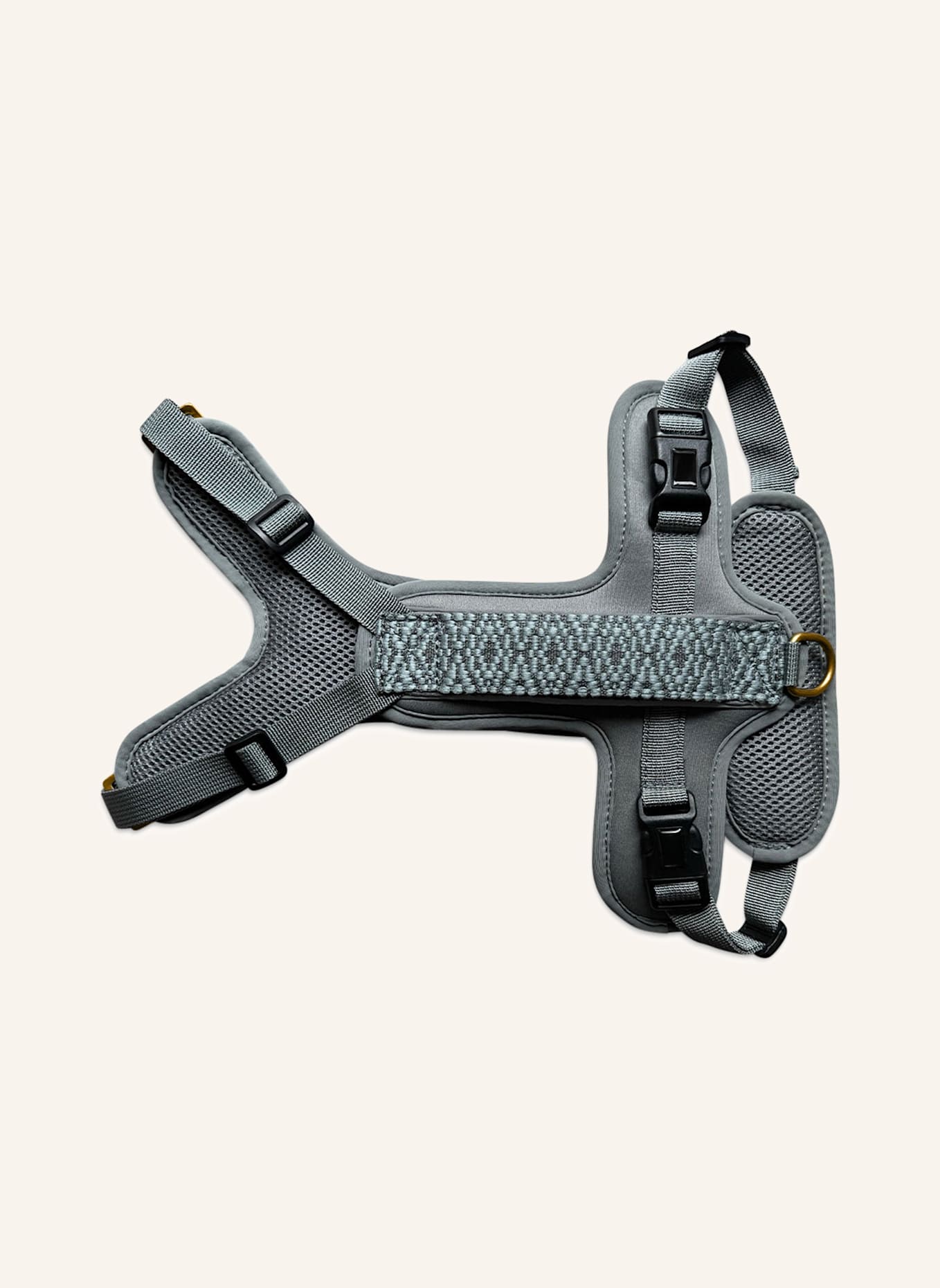 HEY LANA Hundegeschirr TRÈS CHIC: GRAU/ HELLBLAU