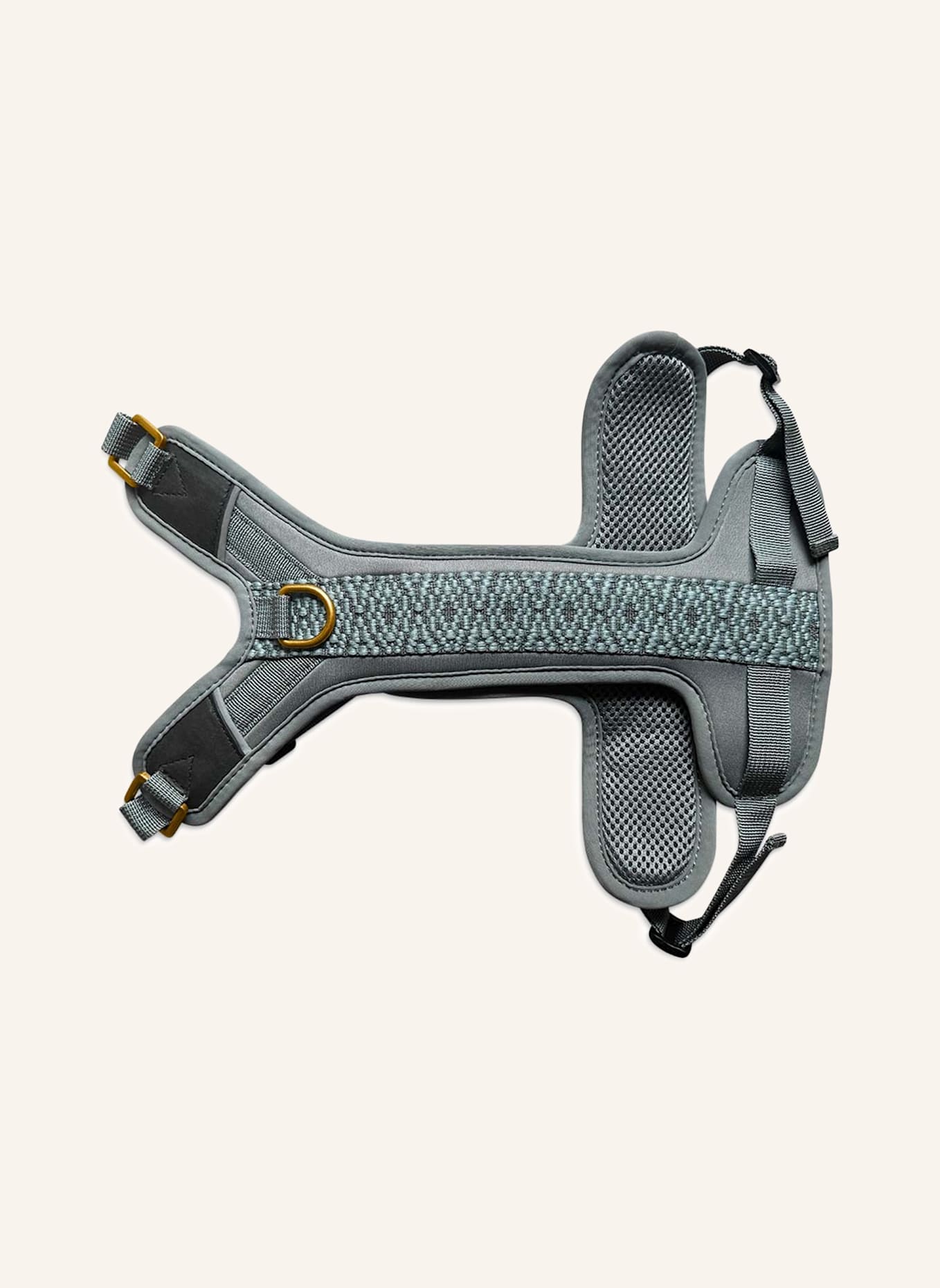 HEY LANA Hundegeschirr TRÈS CHIC: GRAU/ HELLBLAU