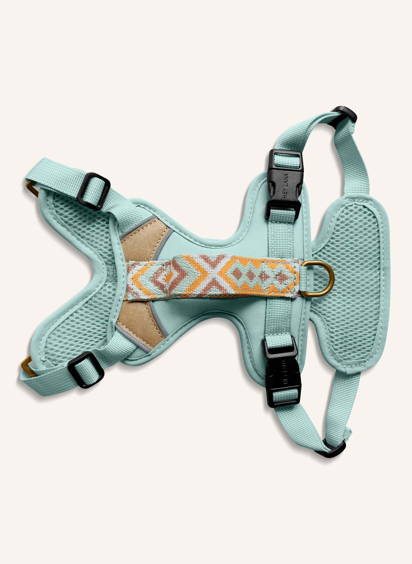 HEY LANA Hundegeschirr TRÈS CHIC: MINT/ ORANGE