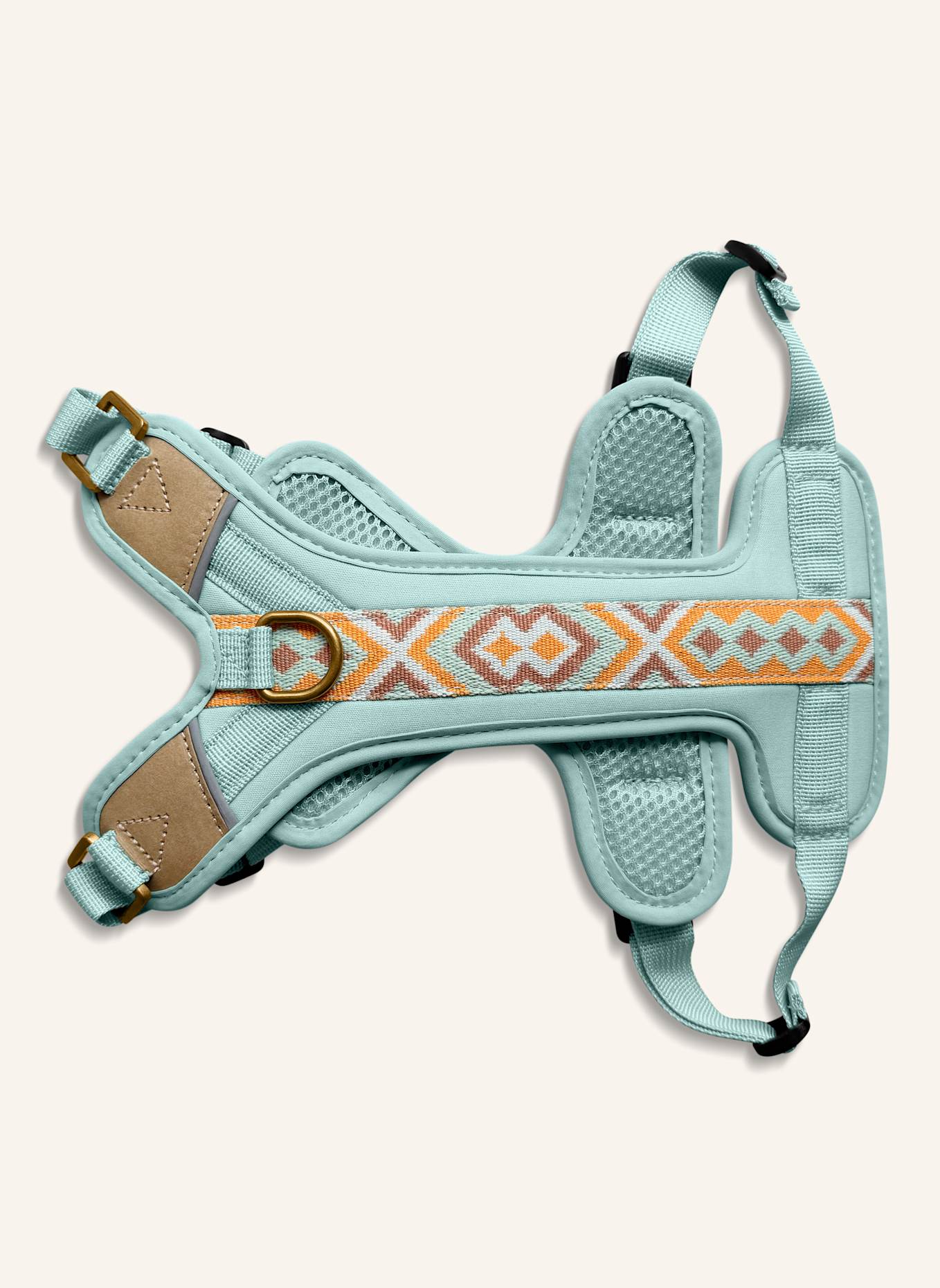 HEY LANA Hundegeschirr TRÈS CHIC: MINT/ ORANGE