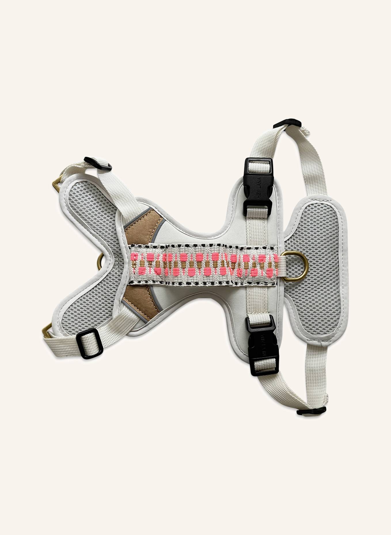 HEY LANA Hundegeschirr TRÈS CHIC: PINK/ BEIGE