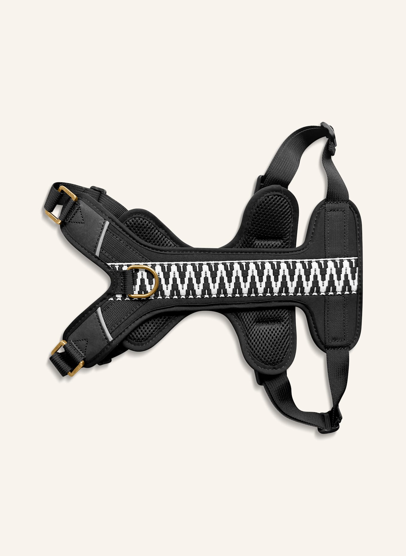 HEY LANA Hundegeschirr TRÈS CHIC: SCHWARZ/ WEISS