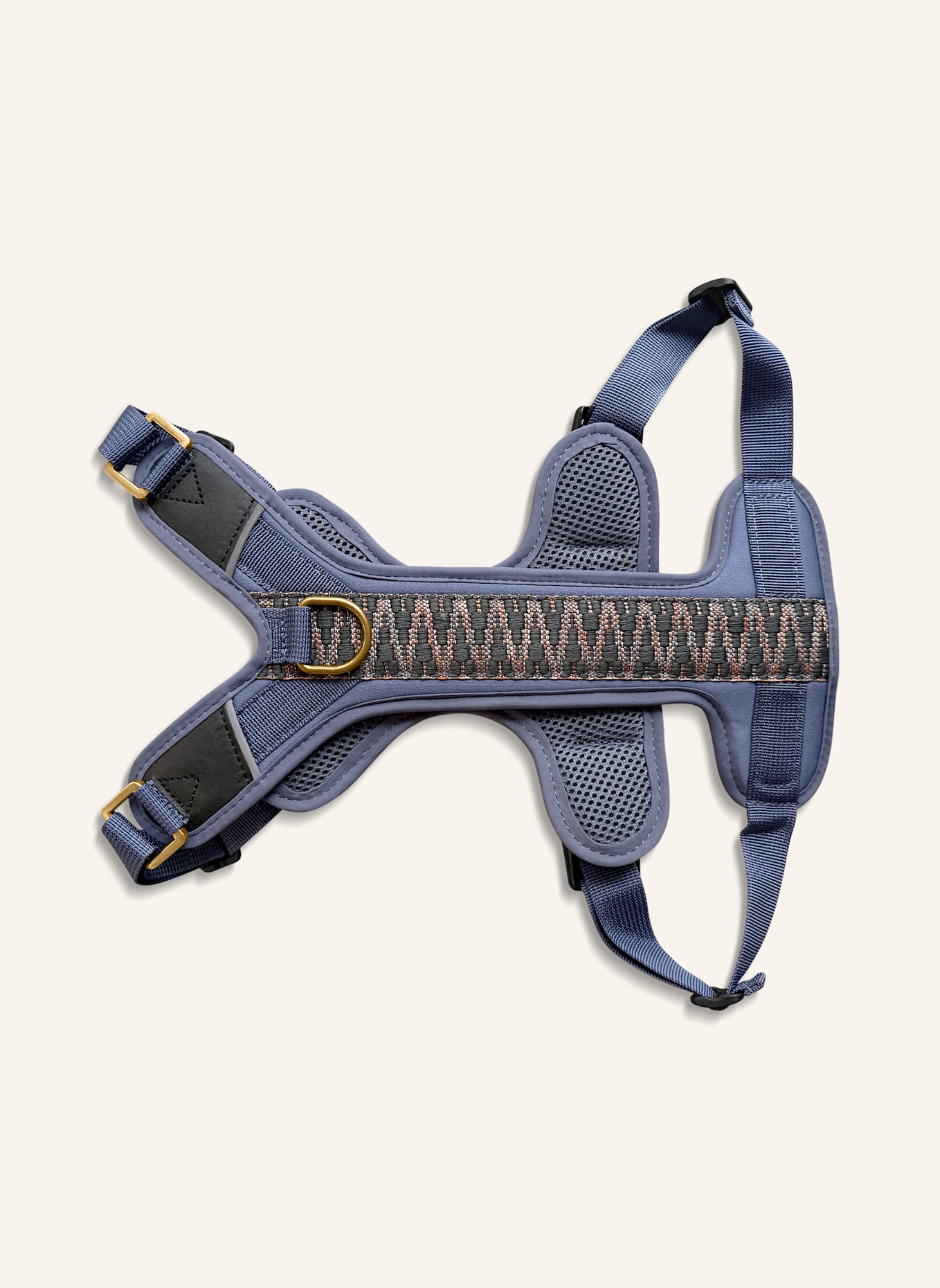 HEY LANA Hundegeschirr TRÈS CHIC: BLAU/ GRAU