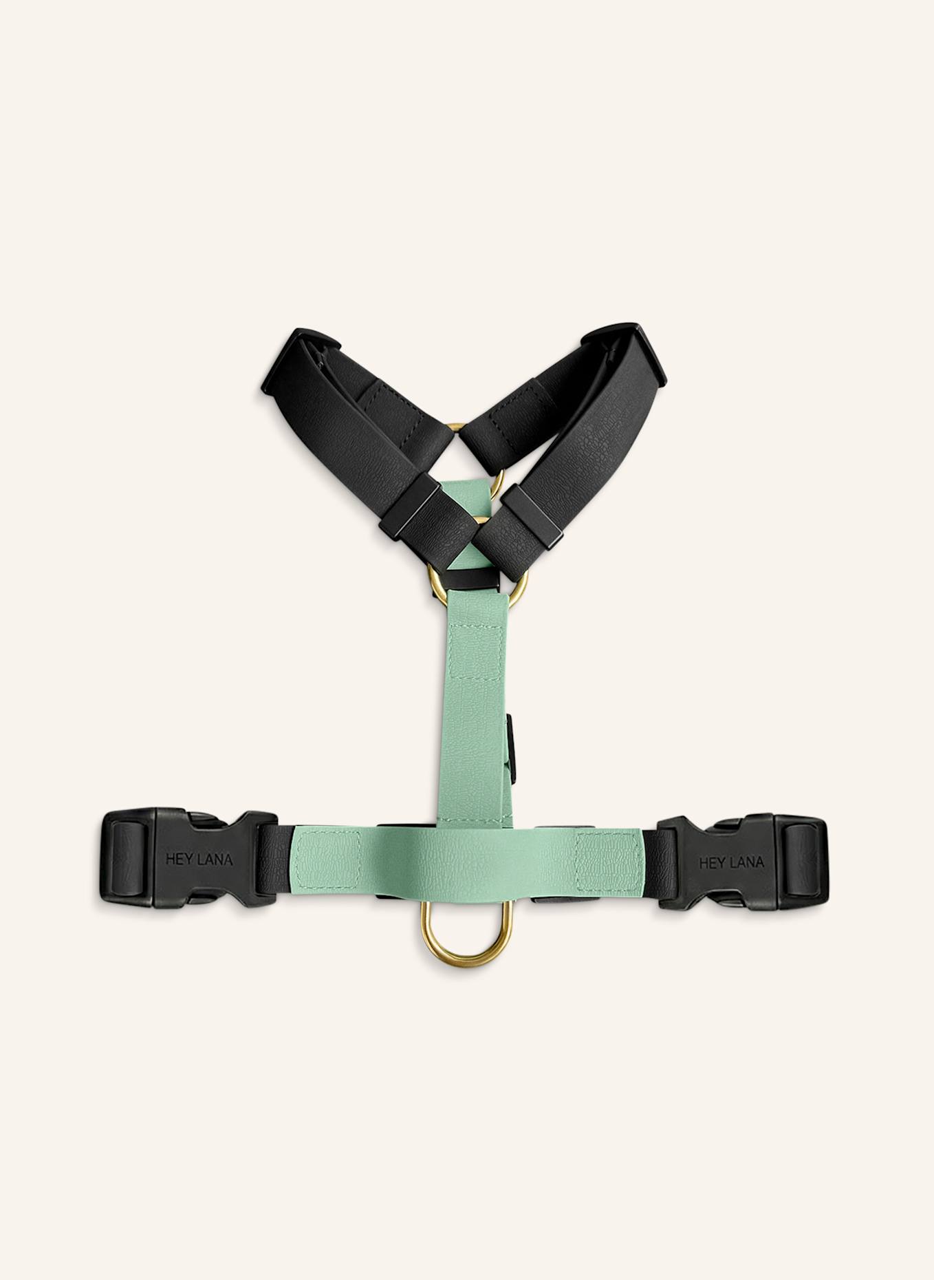 HEY LANA Hundegeschirr OUTDOOR FLEX: SCHWARZ/ MINT