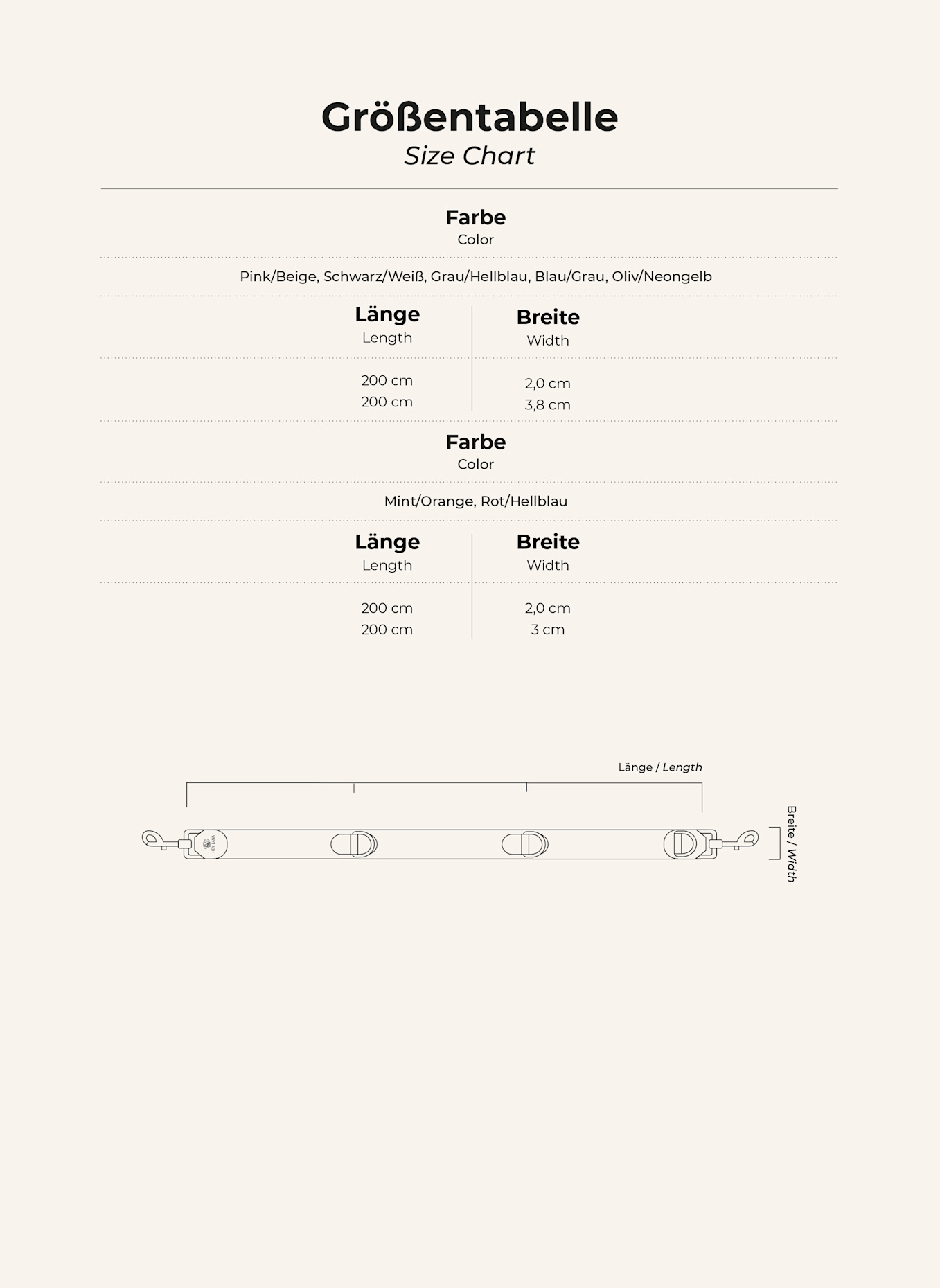 HEY LANA Hundeleine TRÈS CHIC: BLAU/ GRAU