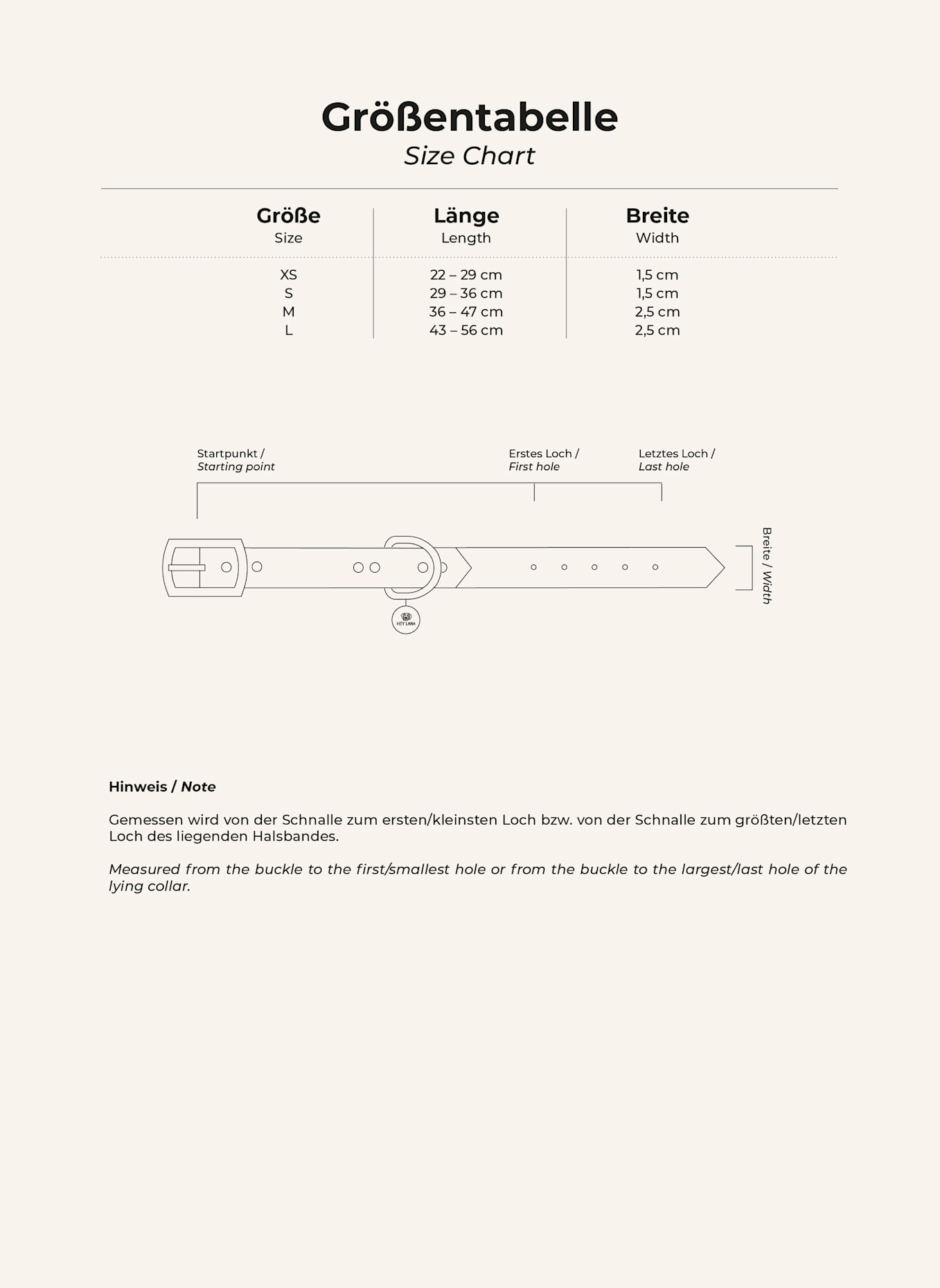 HEY LANA Halsband OUTDOOR FLEX: CAMEL/ BEIGE