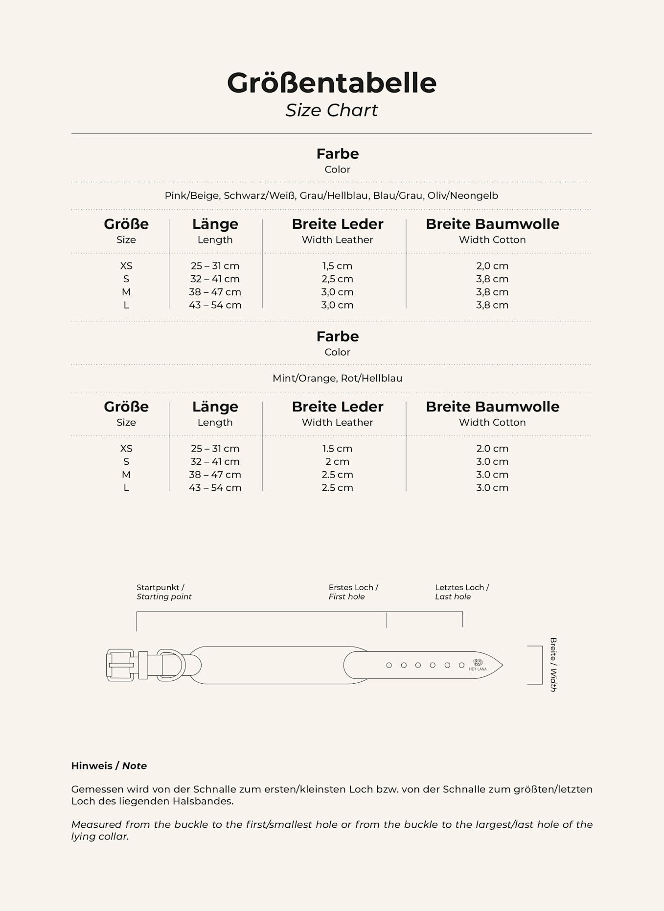 HEY LANA Hundehalsband TRÈS CHIC: SCHWARZ/ WEISS