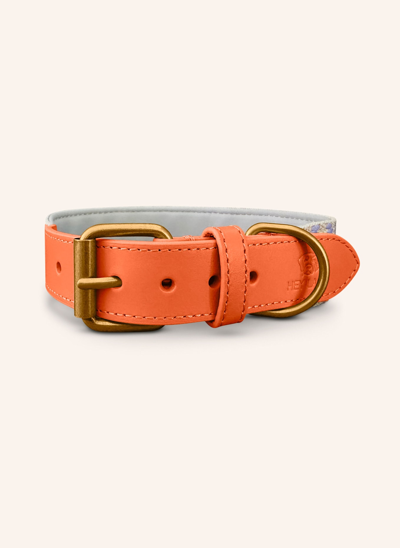 HEY LANA Hundehalsband TRÈS CHIC: ORANGE/ HELLGRÜN