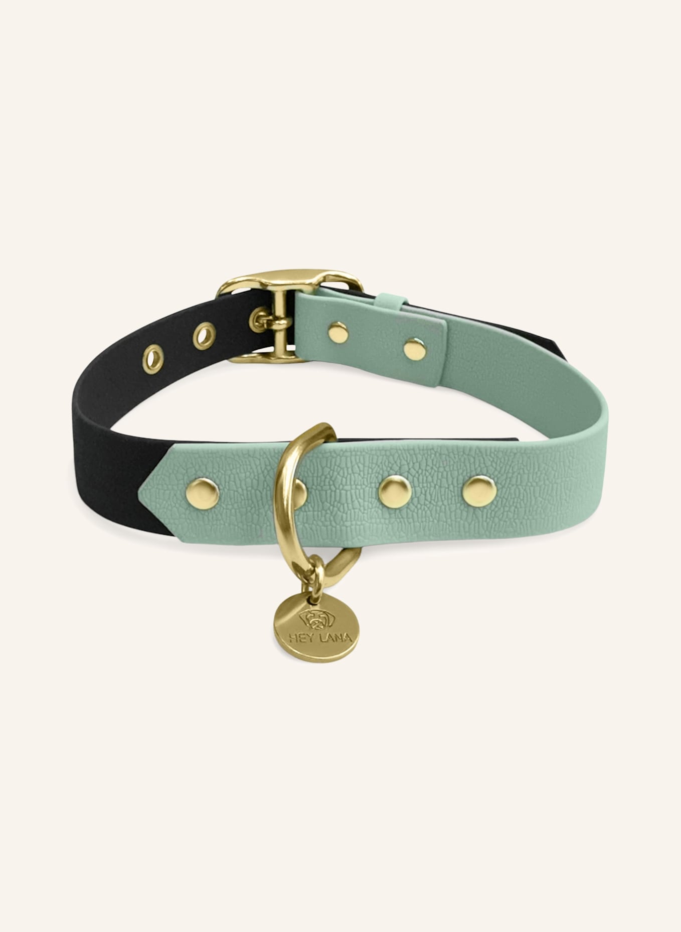 HEY LANA Halsband OUTDOOR FLEX: SCHWARZ/ MINT