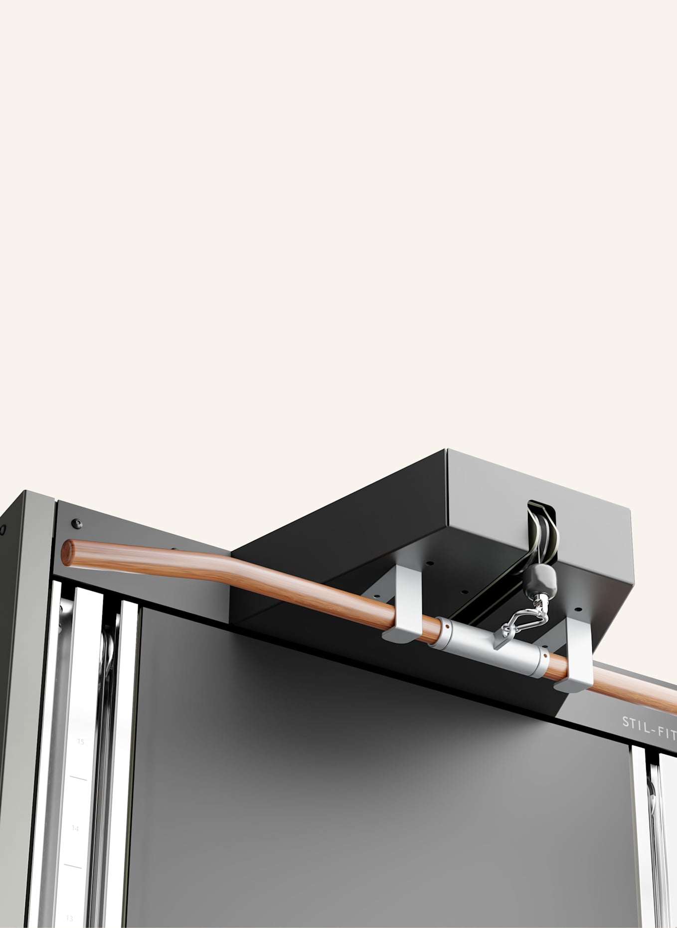 STIL-FIT Kabelzug PRO - Latzug: SCHWARZ / LATZUG