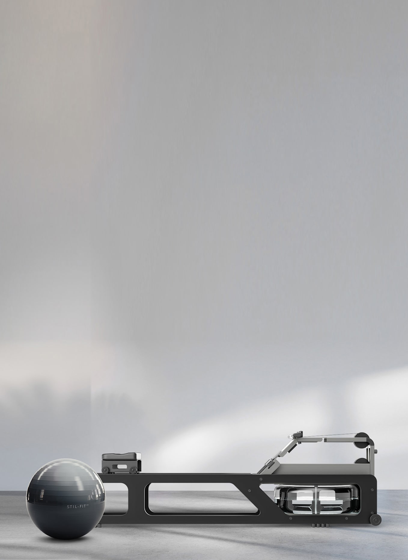 STIL-FIT Rudergerät PRO: SCHWARZ